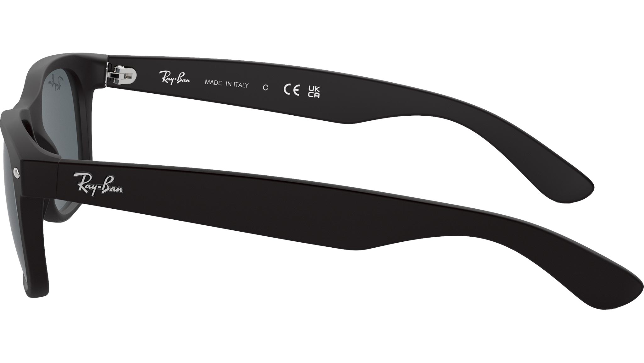 Ray-Ban New Wayfarer Sunglasses RB2132 622/R5 Black - eye-oo.com