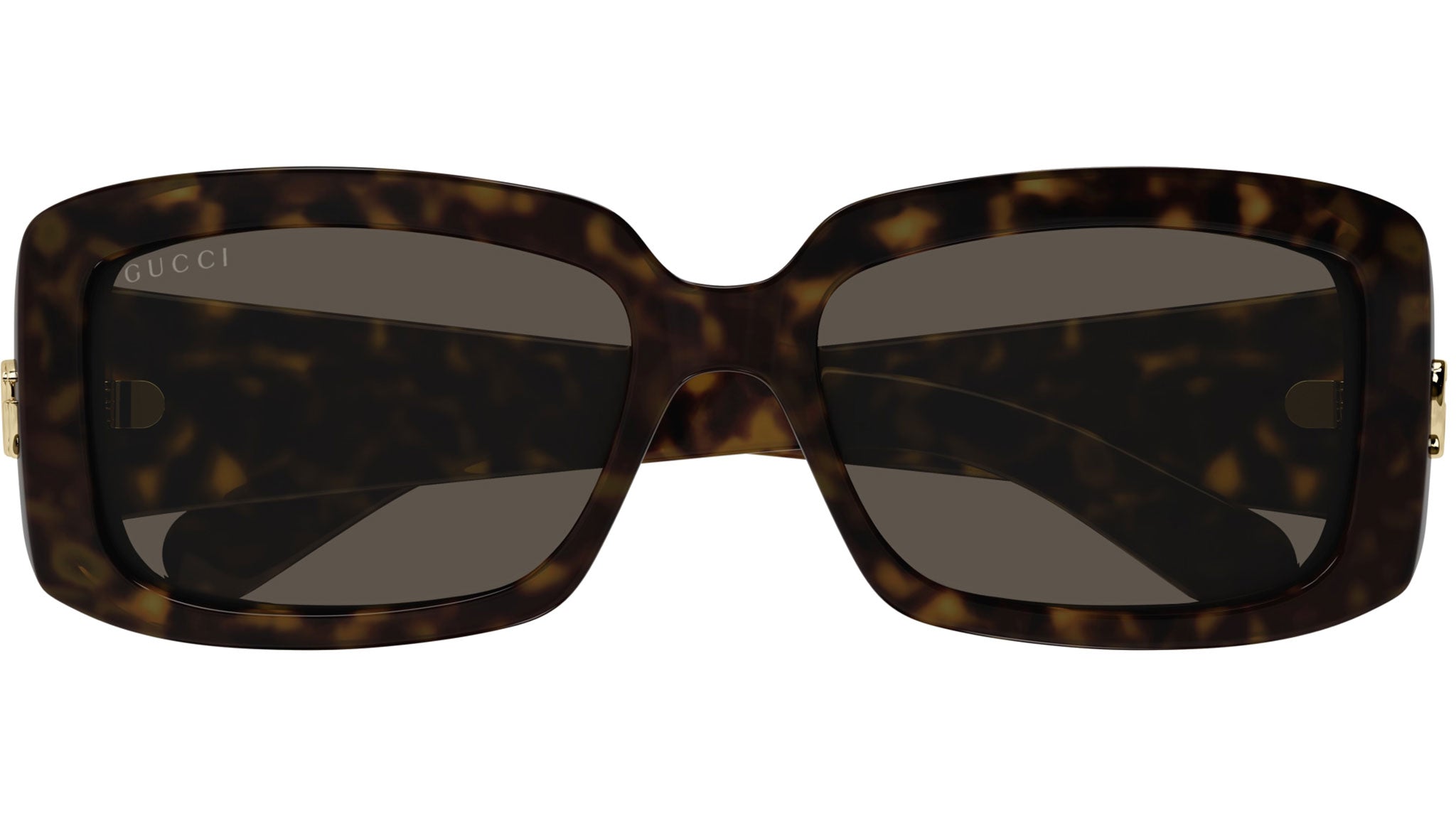 Gucci Brown Tortoiseshell Oversized Glasses Gucci Eyeglasses GG1666O 002 Dark Dark Havana - eye-oo.com main image 2