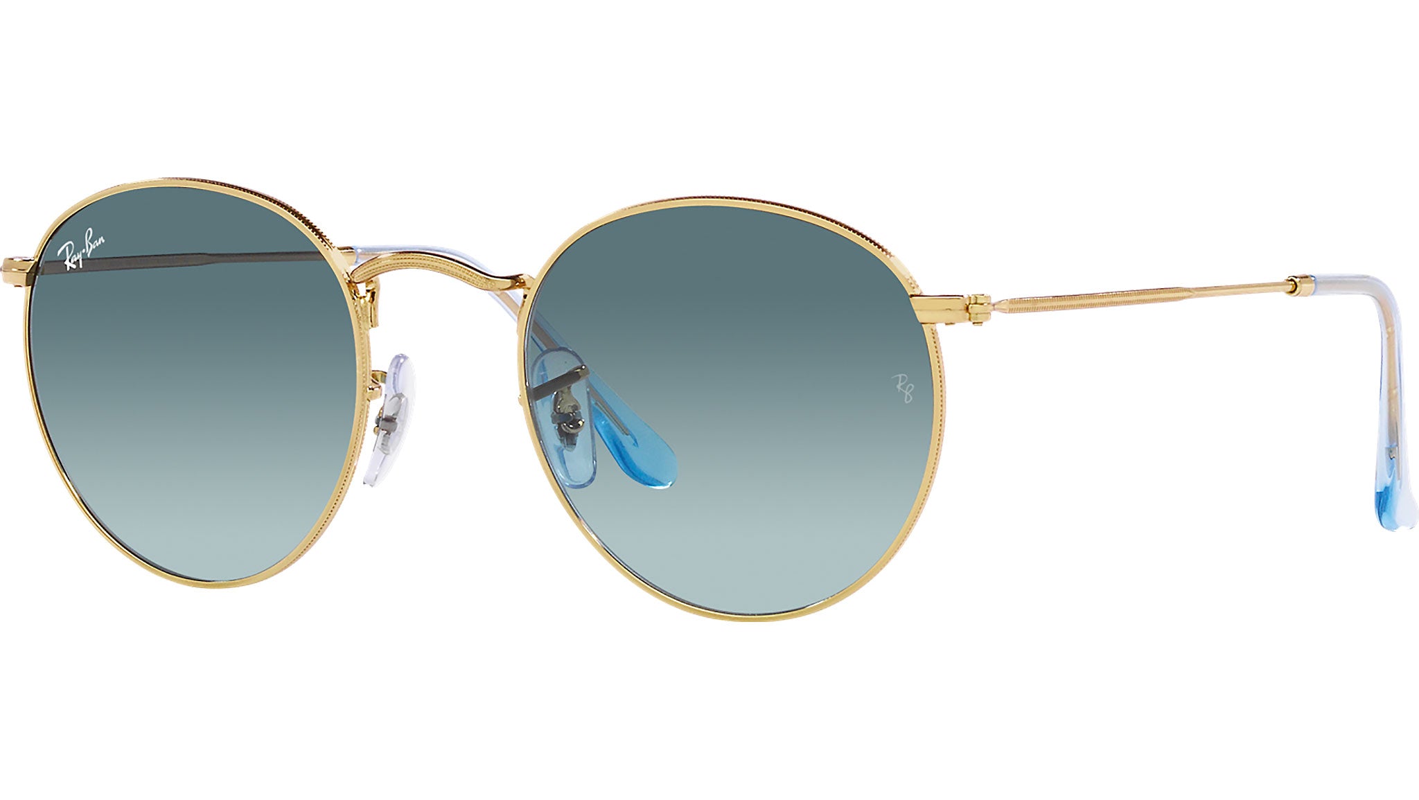 Ray-Ban Round Metal RB3447 001/3M Gold Sunglasses