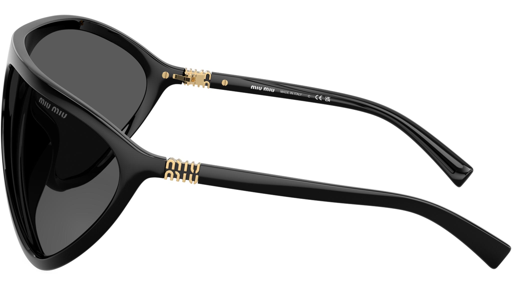 MU A01S Miu Miu Sunglasses 1AB5S0 Black - eye-oo.com