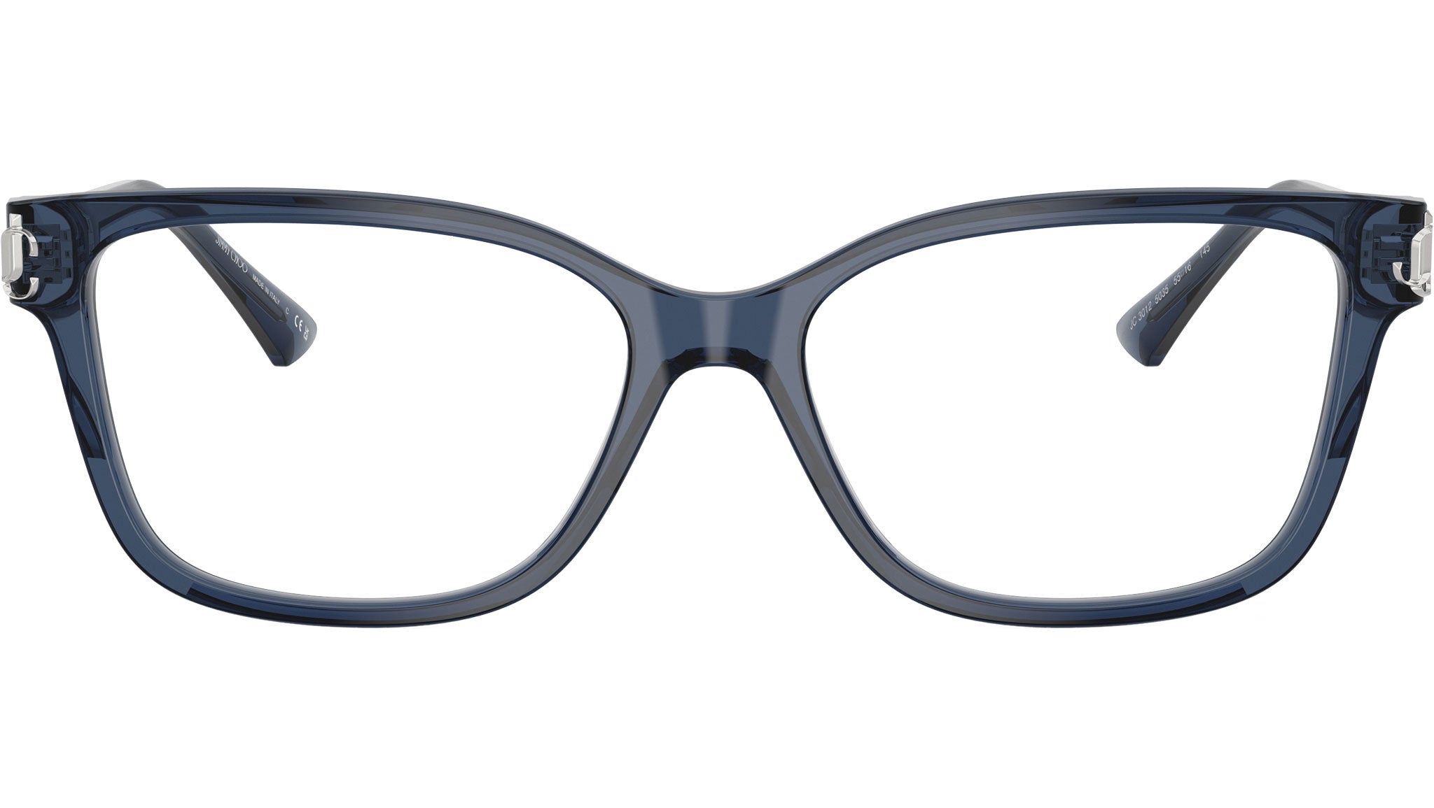 JC3012 Jimmy Choo Glasses 5035 Transparent Navy - eye-oo.com