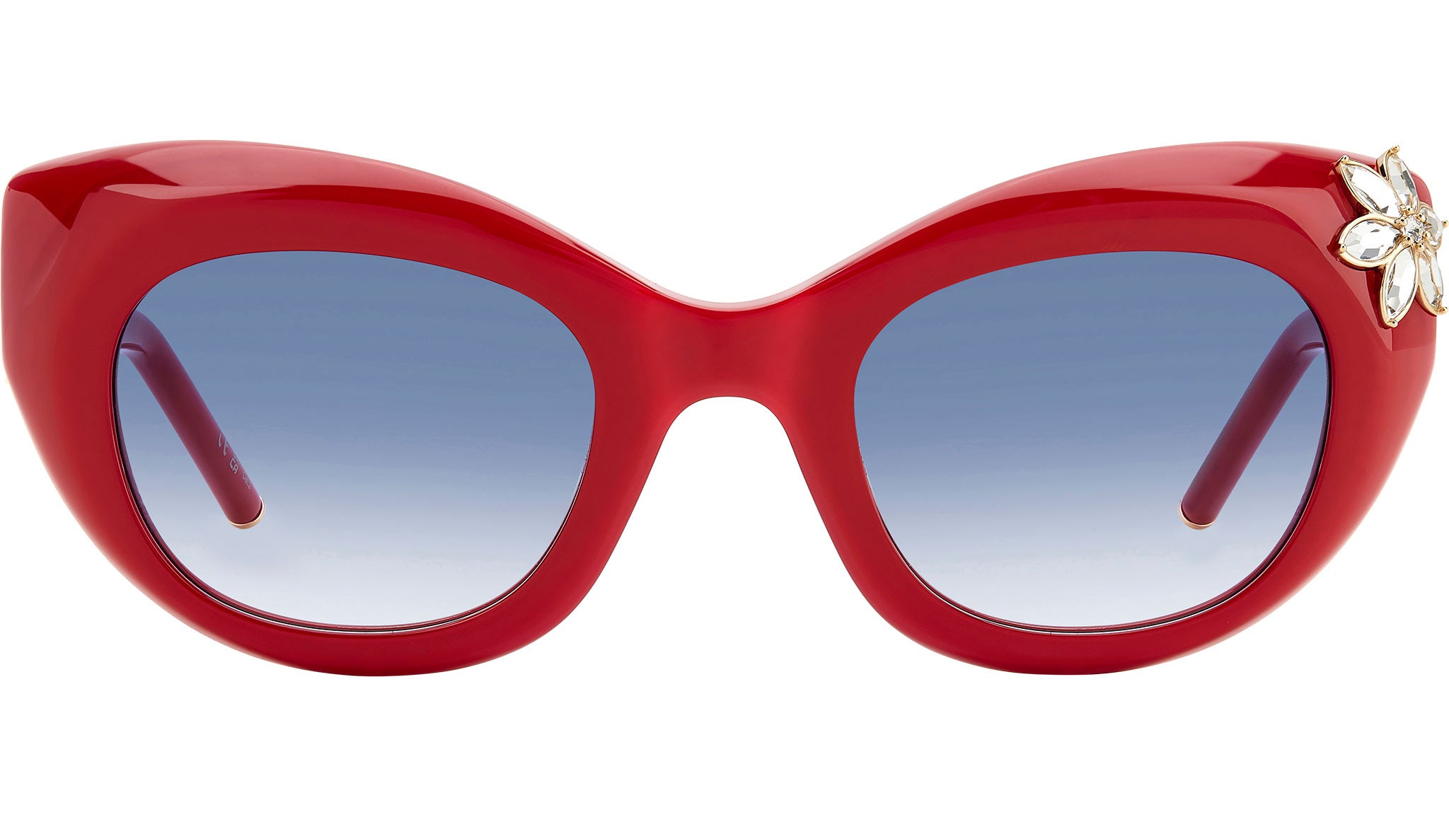 CAROLINA HERRERA RED‎ SUNGLASSES Sz 52-16-140 Carolina Herrera CH0070/S red frame with pink lenses. Lenses  main image 3