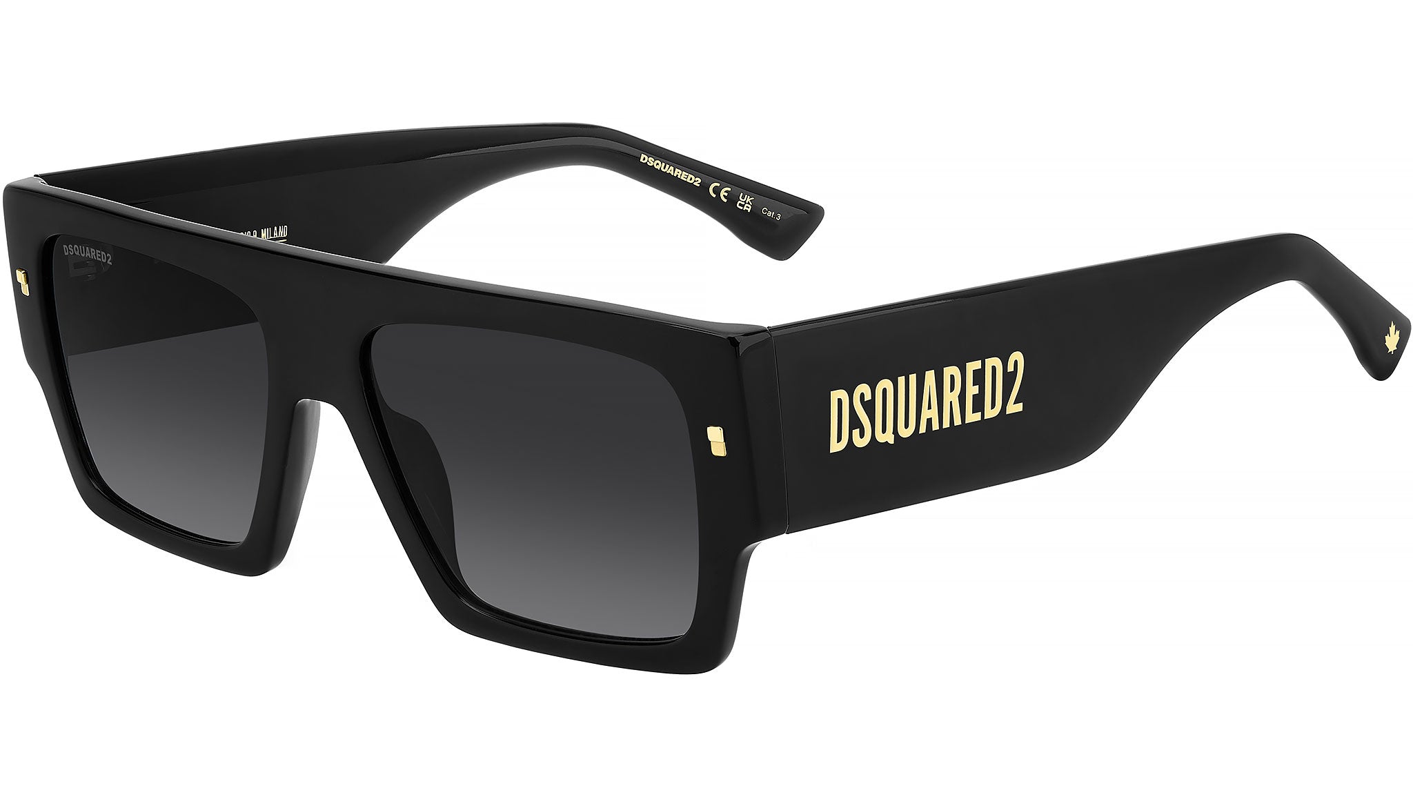 Dsquared2 Sunglasses D2 0165/S 807 9O Black - eye-oo.com