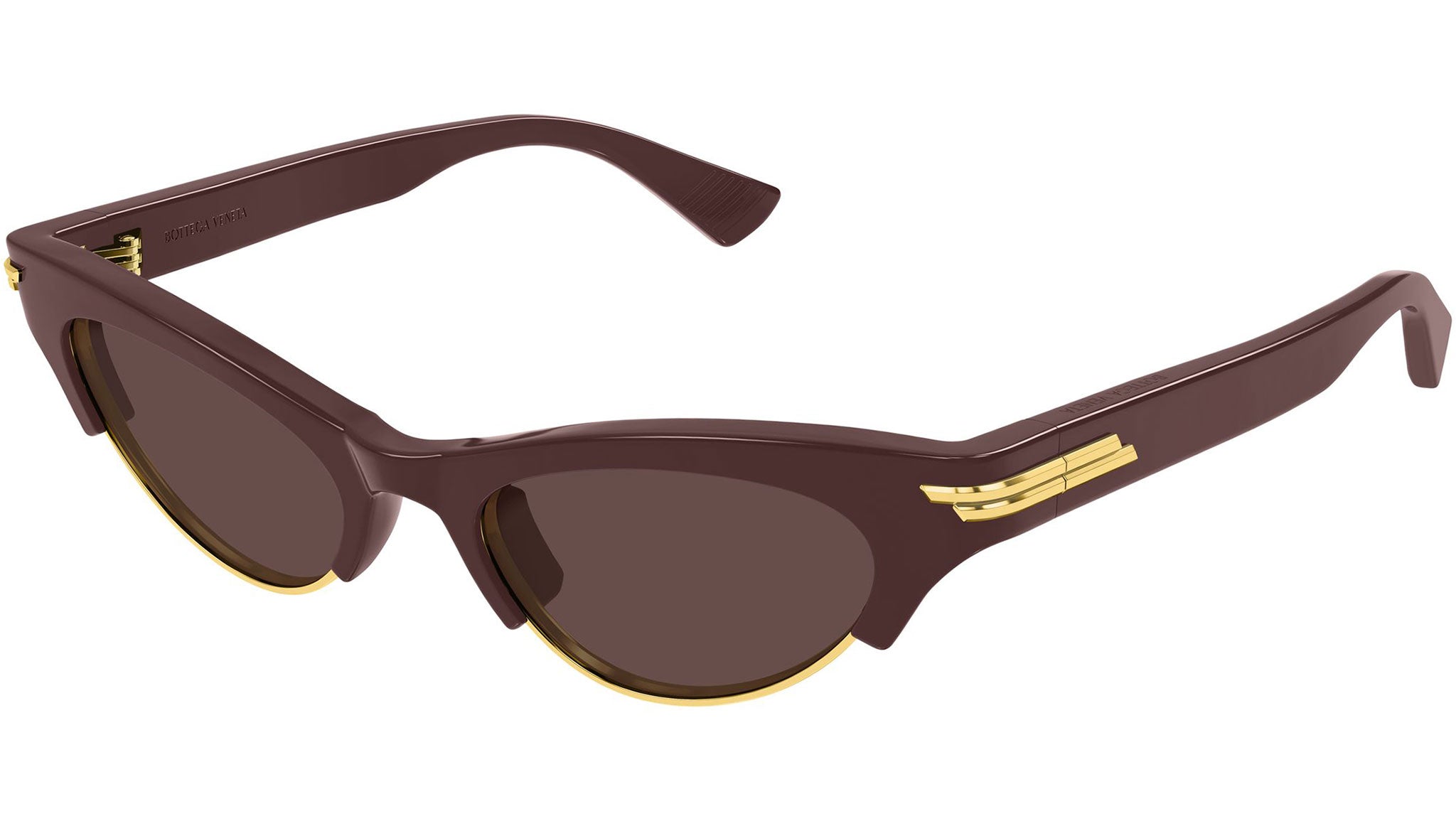 BV1431S Bottega Veneta Cat Eye Sunglasses 004 Burgundy - eye-oo.com