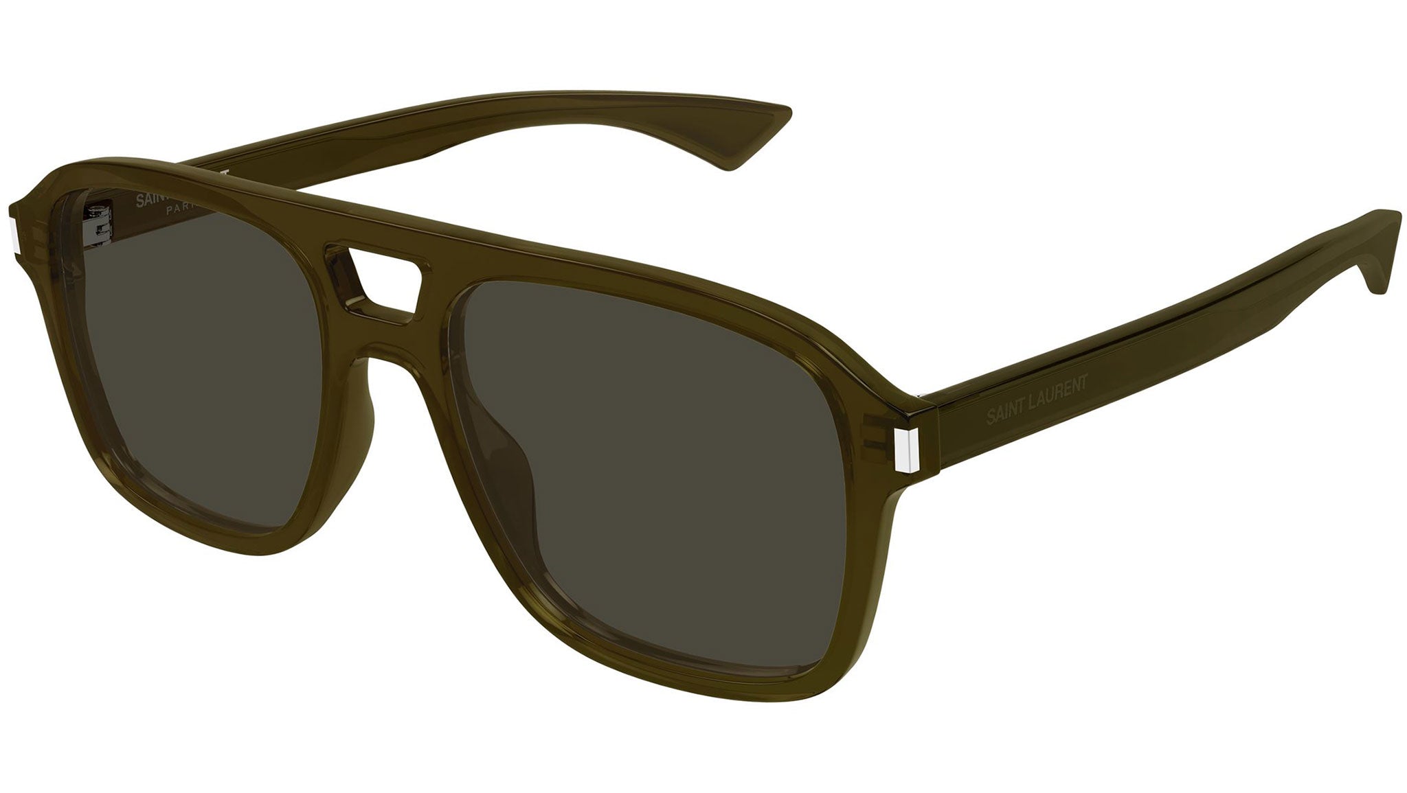 Saint Laurent SL 881 Sunglasses 004 Brown Grey - eye-oo.com