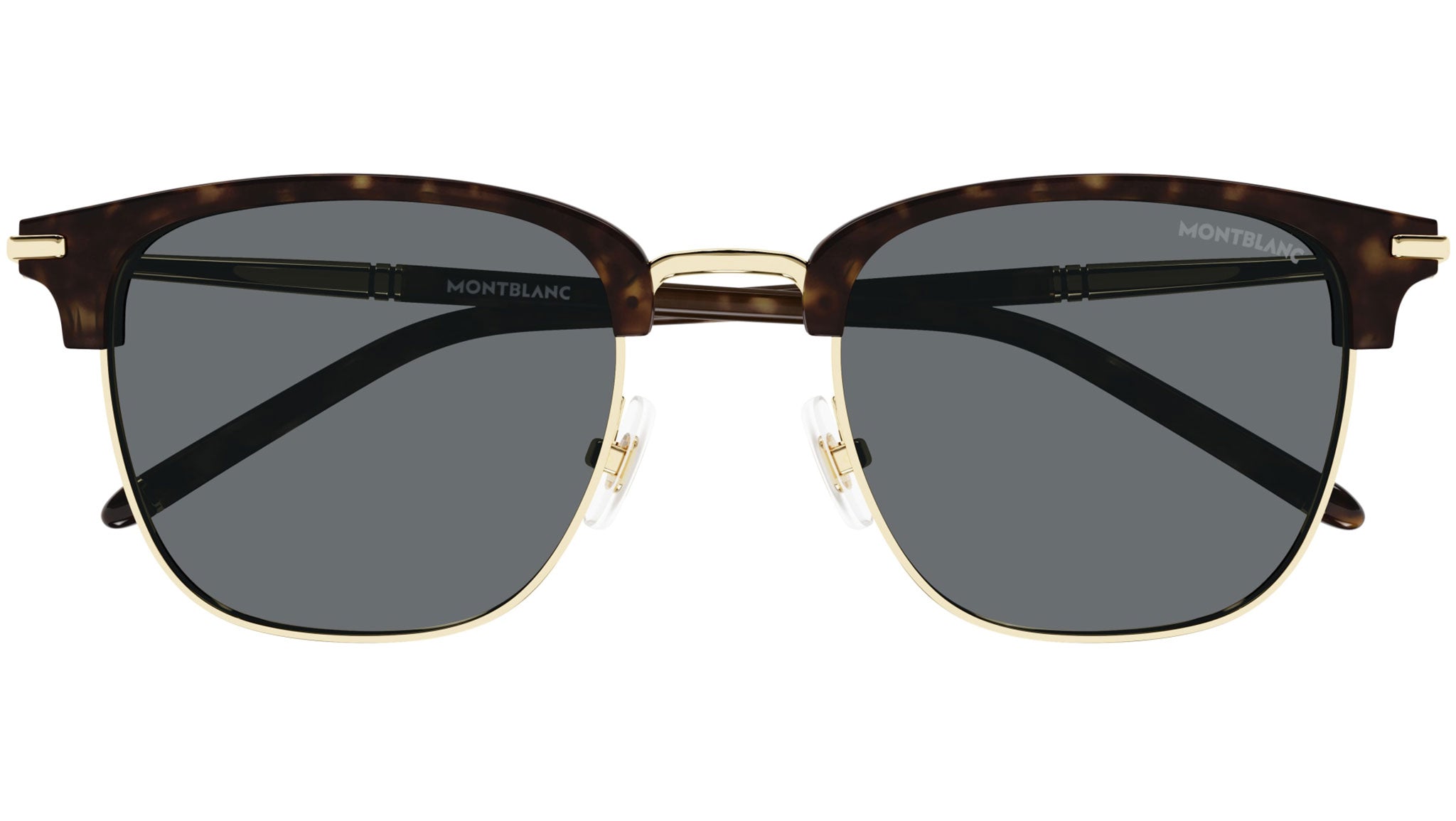 MB0242S Montblanc Rectangular Sunglasses 009 Havana - eye-oo.com