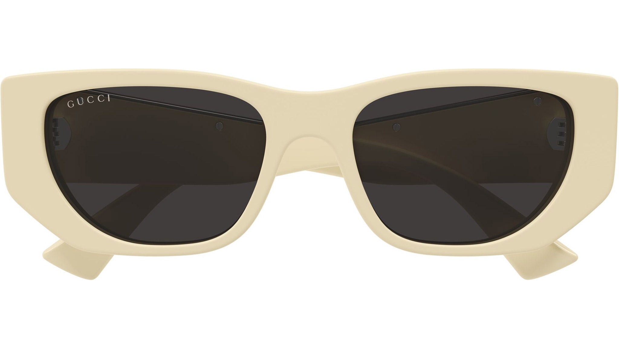 Gucci Ivory Cat-Eye Sunglasses Gucci® GG0808S Round Sunglasses - EuroOptica main image 3