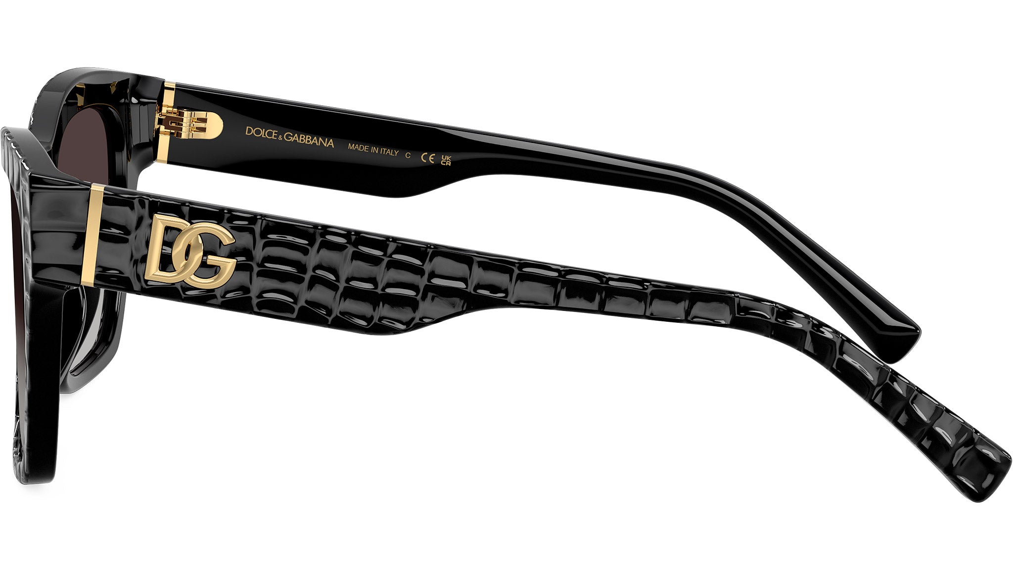 Dolce & Gabbana DG 4512 Sunglasses 32888G Black Texture  display picture 3