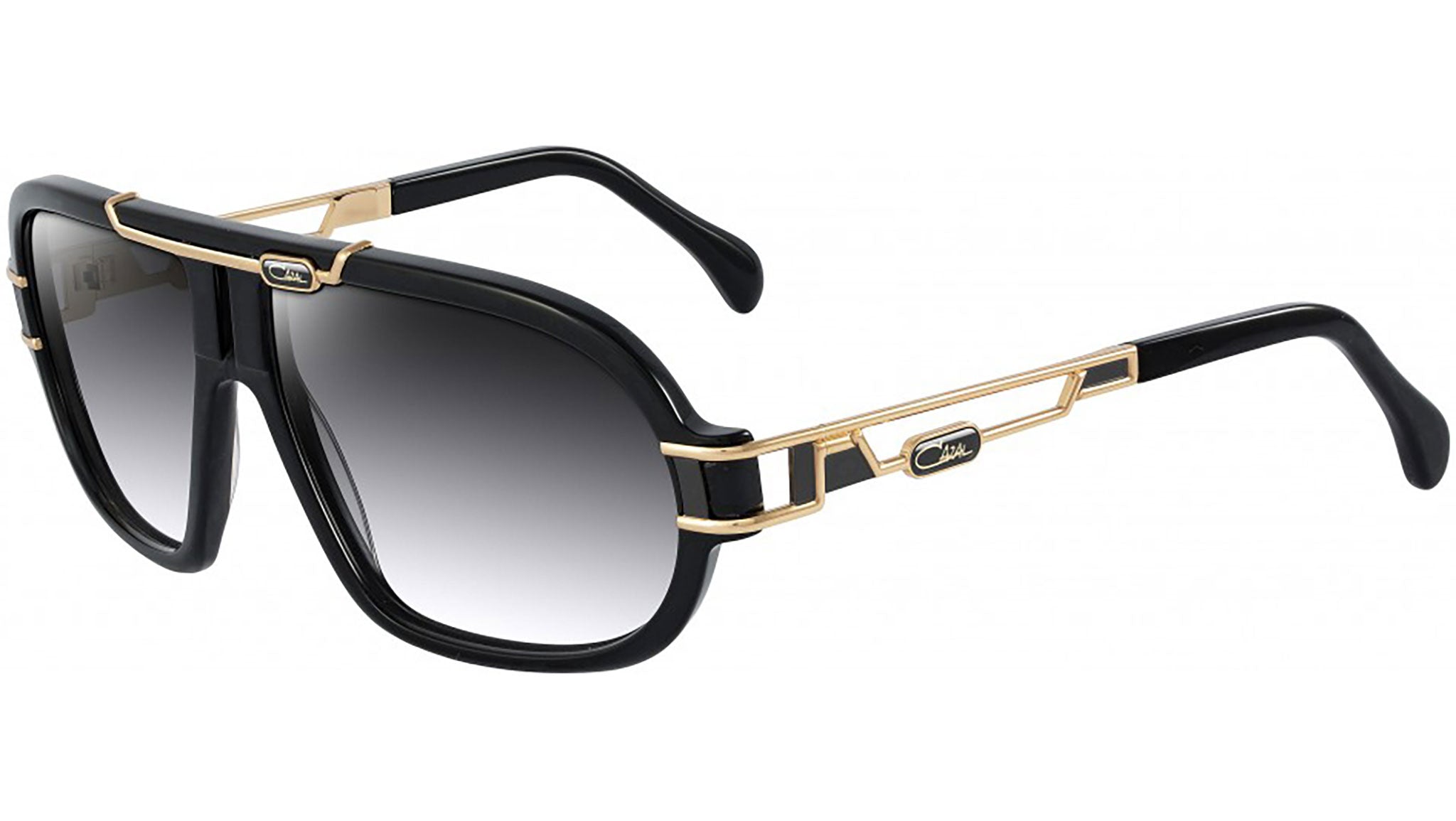 Cazal Model 8018 001 Sunglasses Black-Gold - eye-oo.com