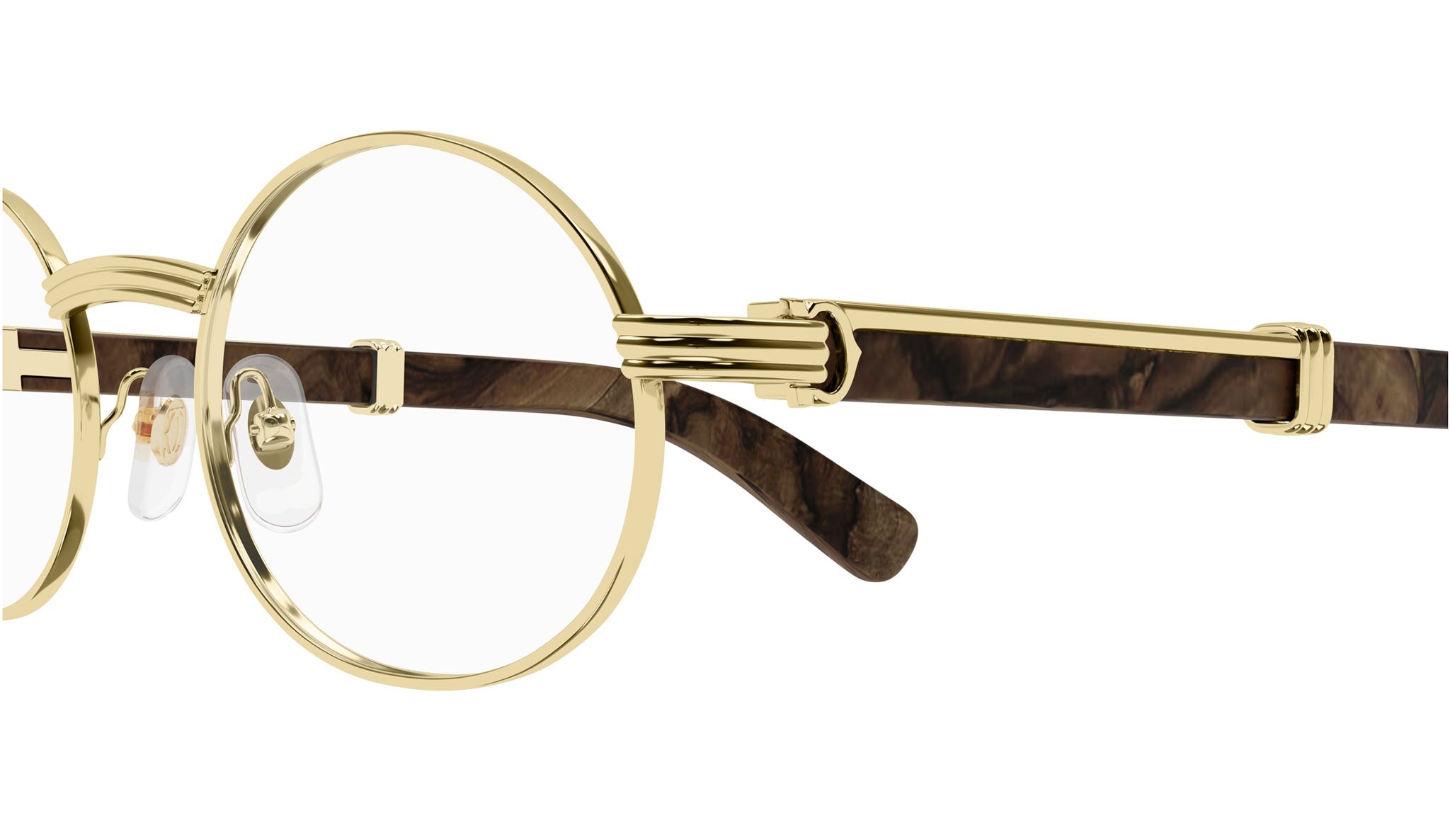 Cartier CT0464O 004 Eyeglasses Shiny Gold - eye-oo.com