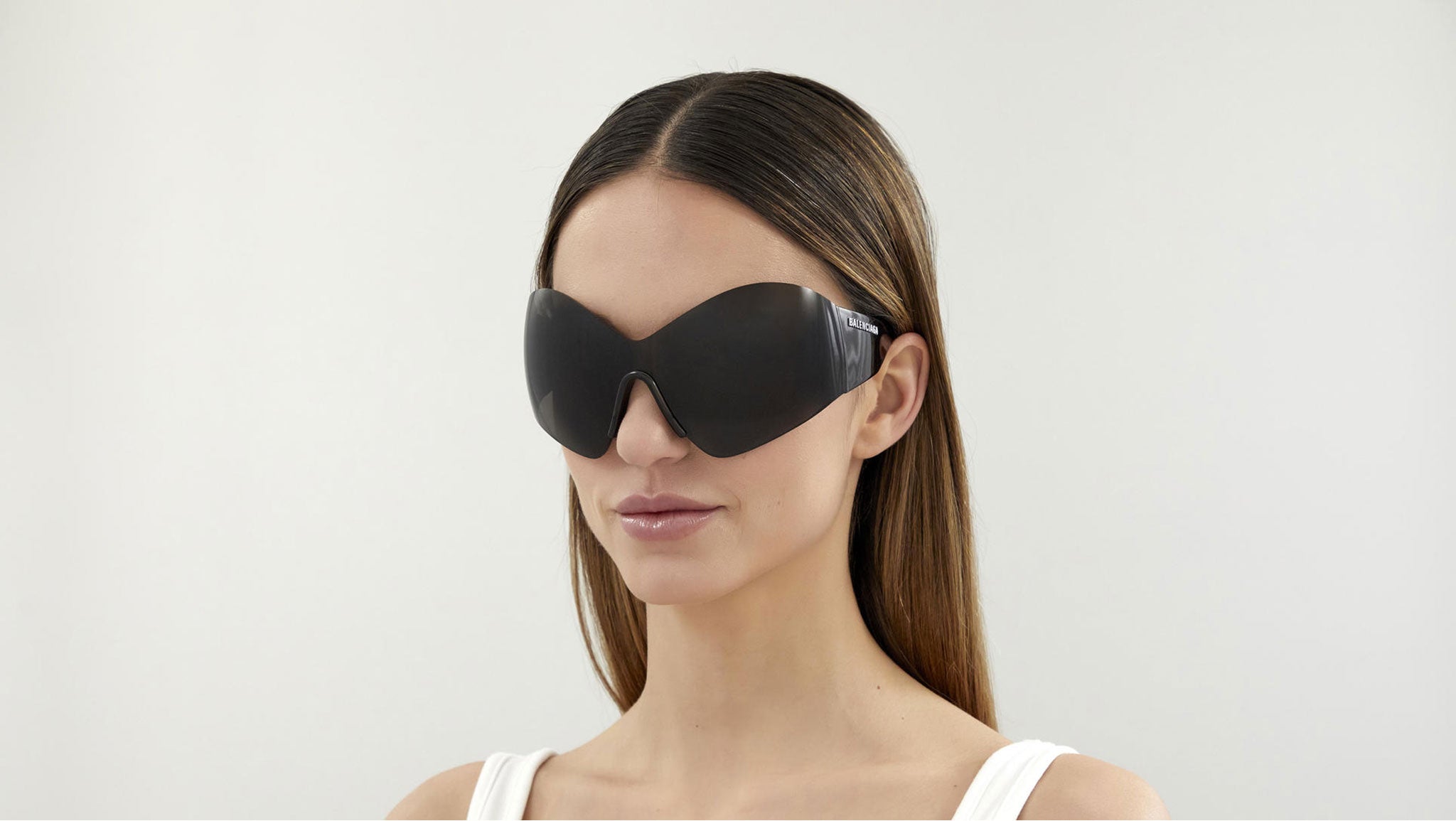Balenciaga BB0180S 001 Dark Grey Sunglasses - eye-oo.com