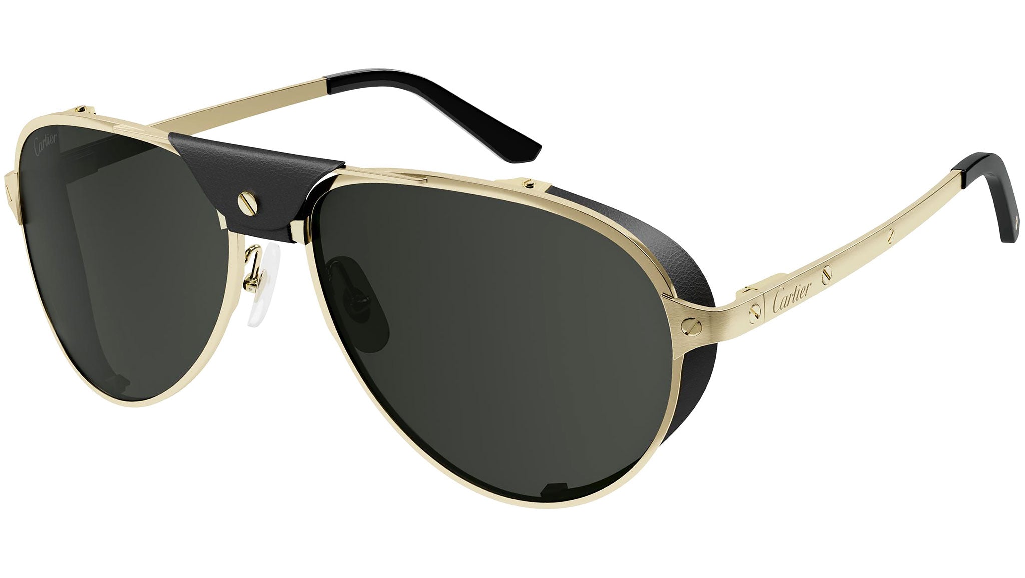 Cartier CT0296S 001 Shiny Gold Sunglasses - eye-oo.com