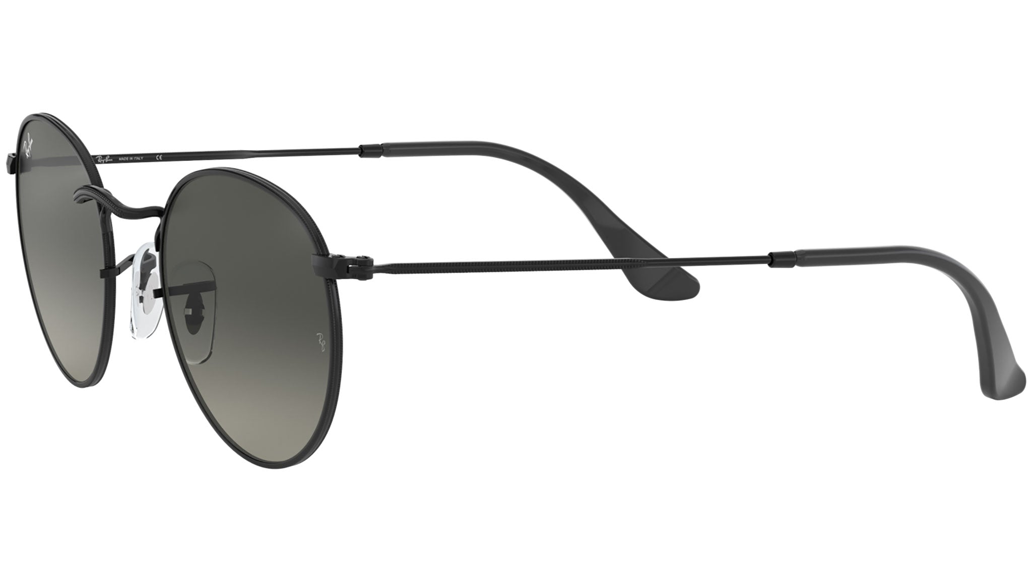 Ray-Ban Round Metal RB3447N 002/71 Black Sunglasses - eye-oo.com