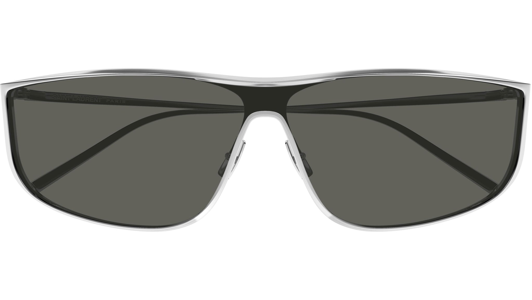 NEW SL605 LUNA 001 SAINT LAURENT SUNGLASSES WOMEN SQUARE SILVER EYEWEAR SL 605 Saint Laurent Paris NEW SAINT LAURENT SL605 LUNA 001 SILVER  main image 2