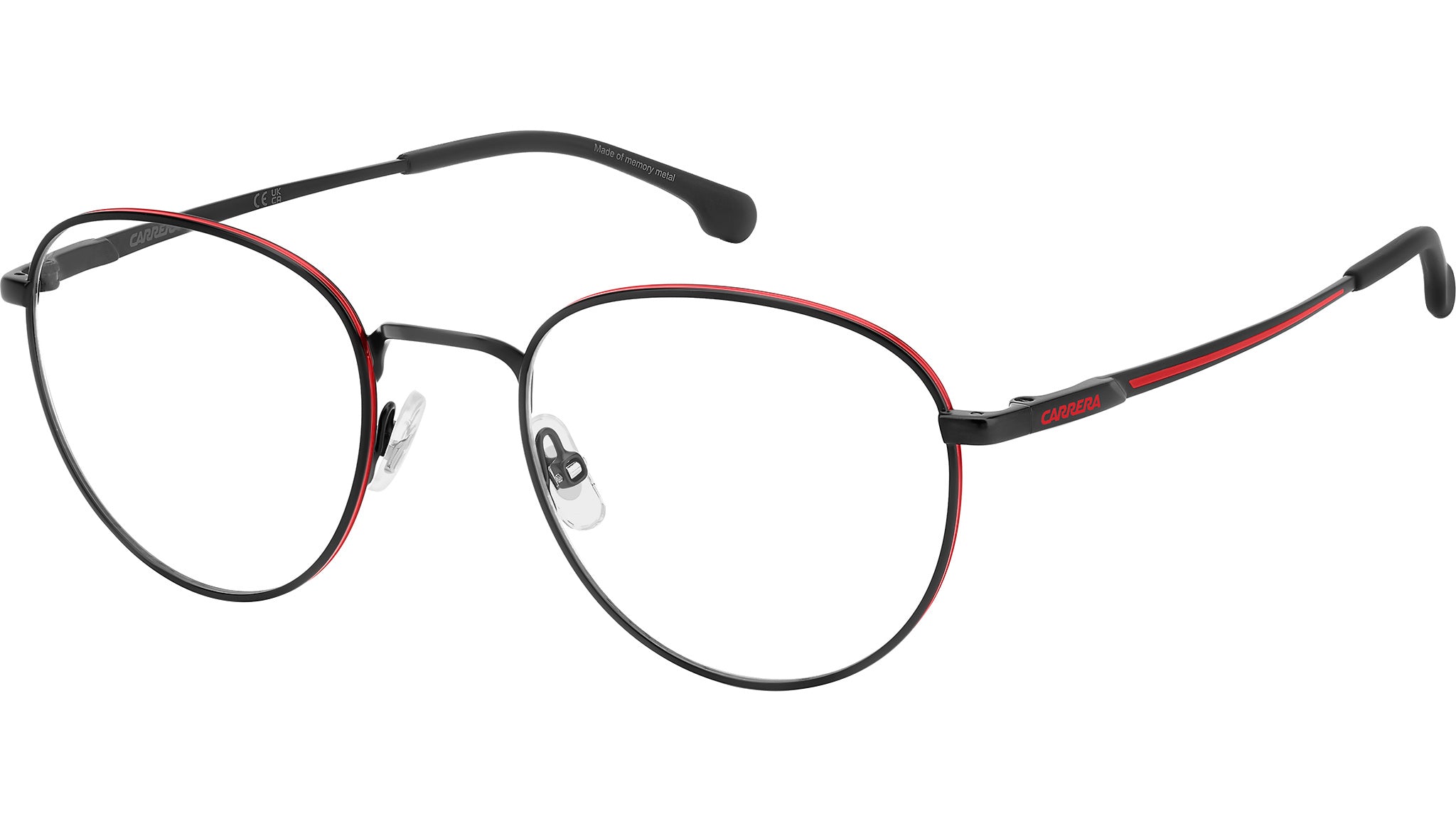 Occhiali da vista Carrera 8908 BLX Nero Opaco Rosso