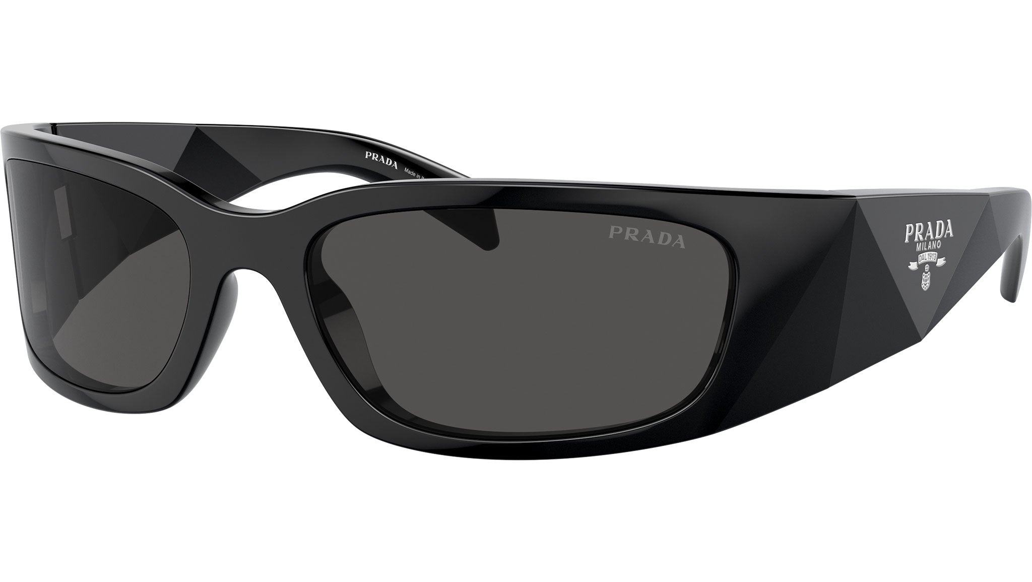 Prada PR A14S Sunglasses 1AB5S0 Black - eye-oo.com