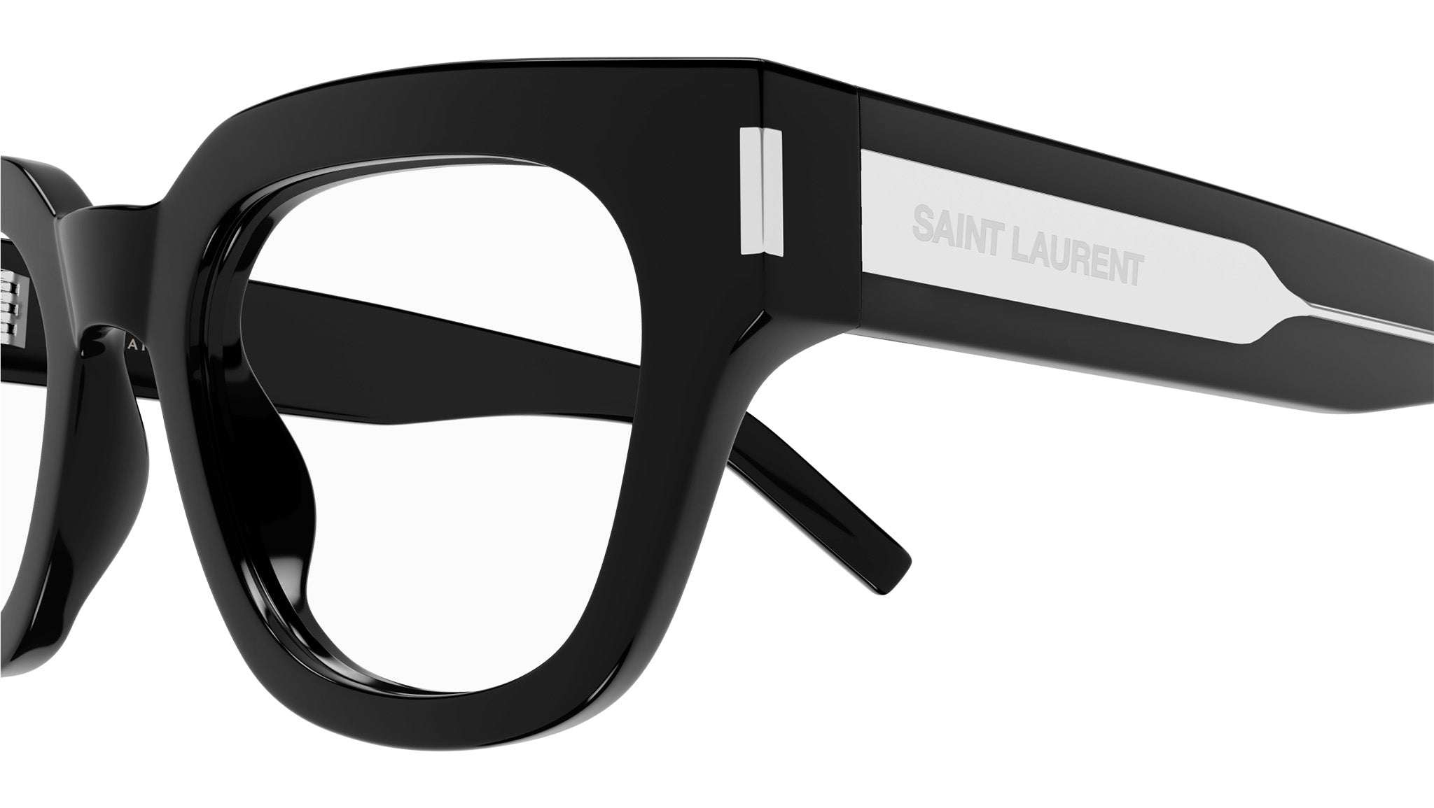 Saint Laurent SL 661 001 Shiny Black Glasses - eye-oo.com