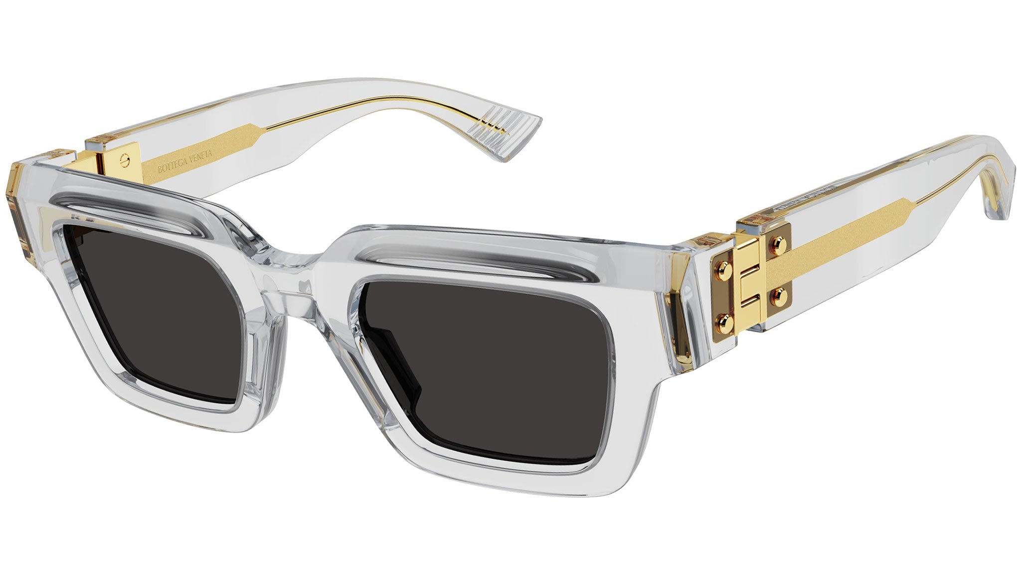 Bottega Veneta BV1230S 001 Crystal Grey Sunglasses - eye-oo.com display picture 2