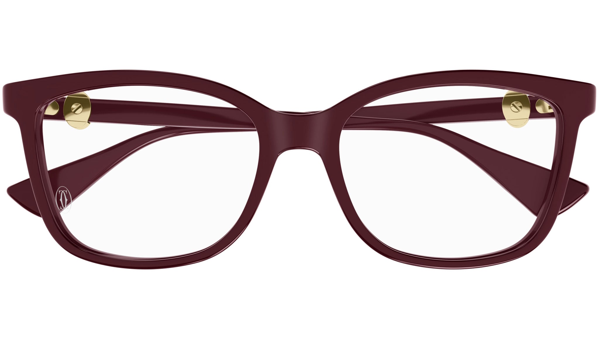 Cartier CT0493O 003 Eyeglasses Shiny Burgundy1