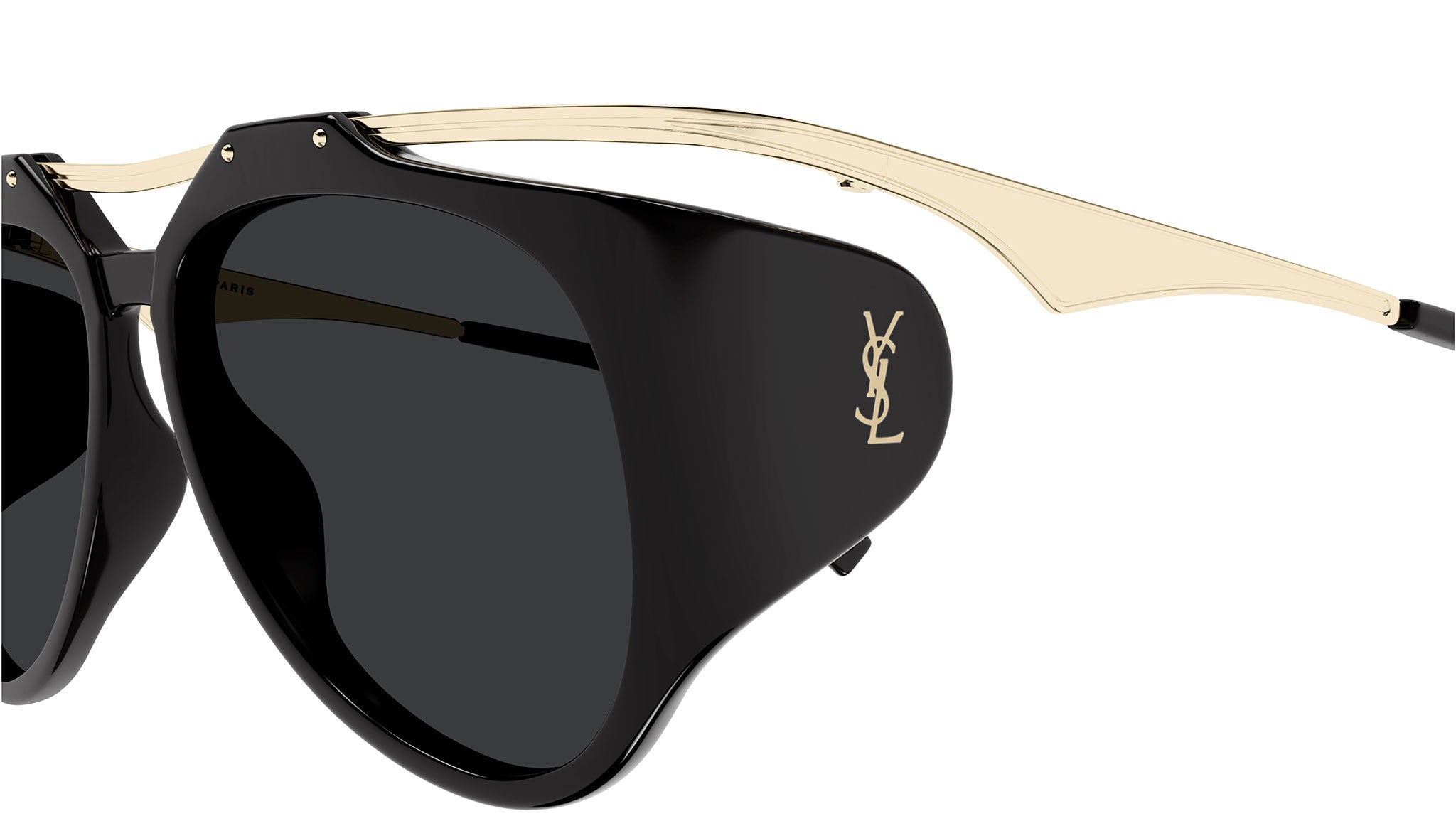 SL M137 AMELIA Saint Laurent Sunglasses 001 Shiny Black - eye-oo.com