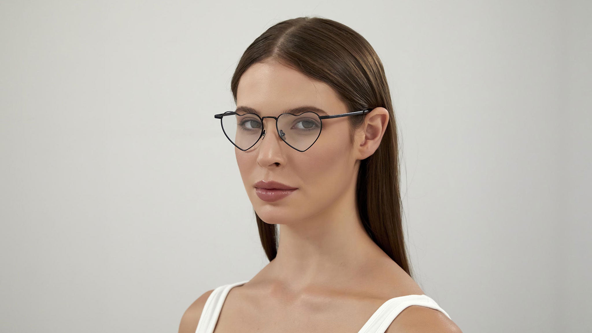 Saint Laurent SL 301 Loulou Shiny Silver Sunglasses - eye-oo.com