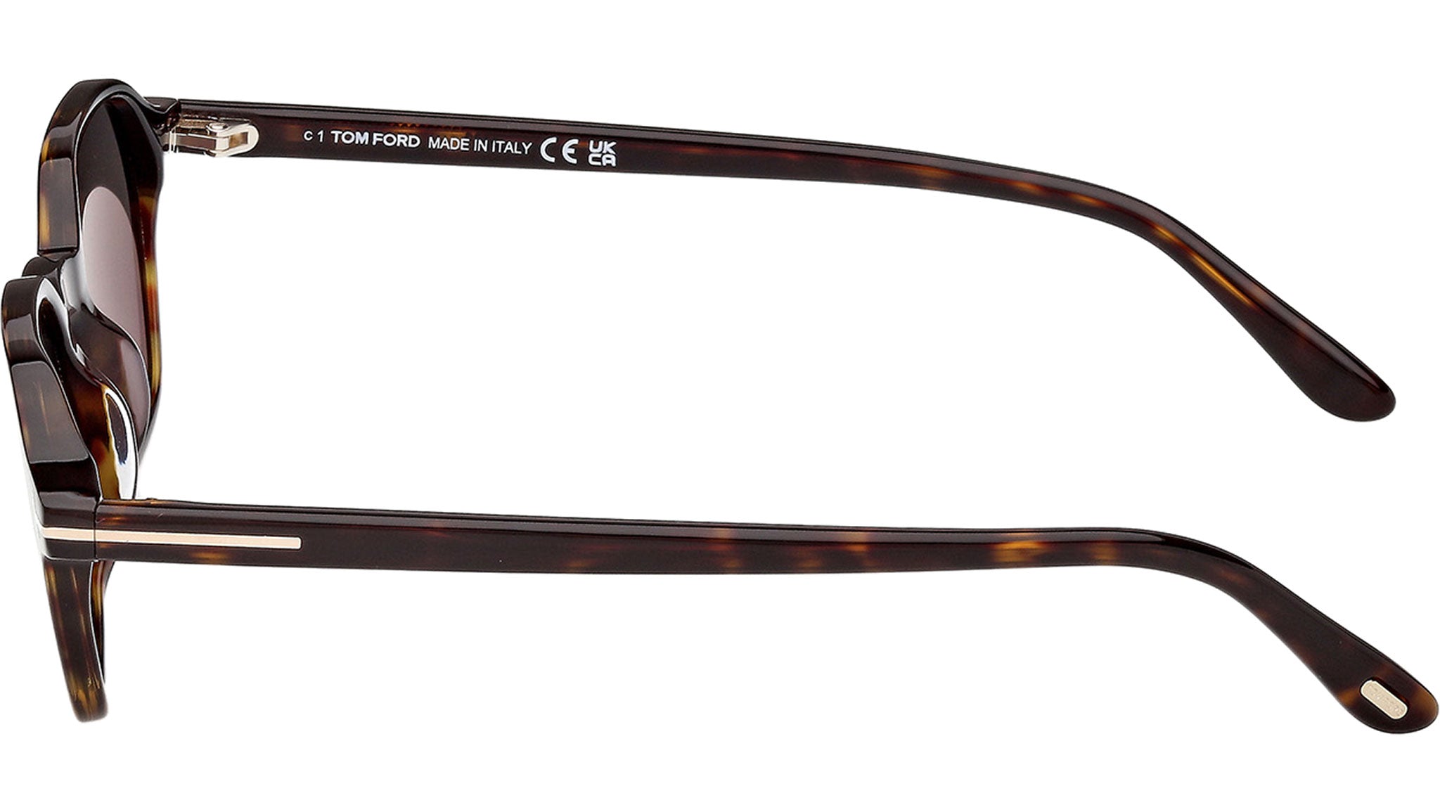 TOM HAWKVシェイプ Tom Ford Joey-02 Sunglasses FT1301 52A Dark Havana - eye-oo.com