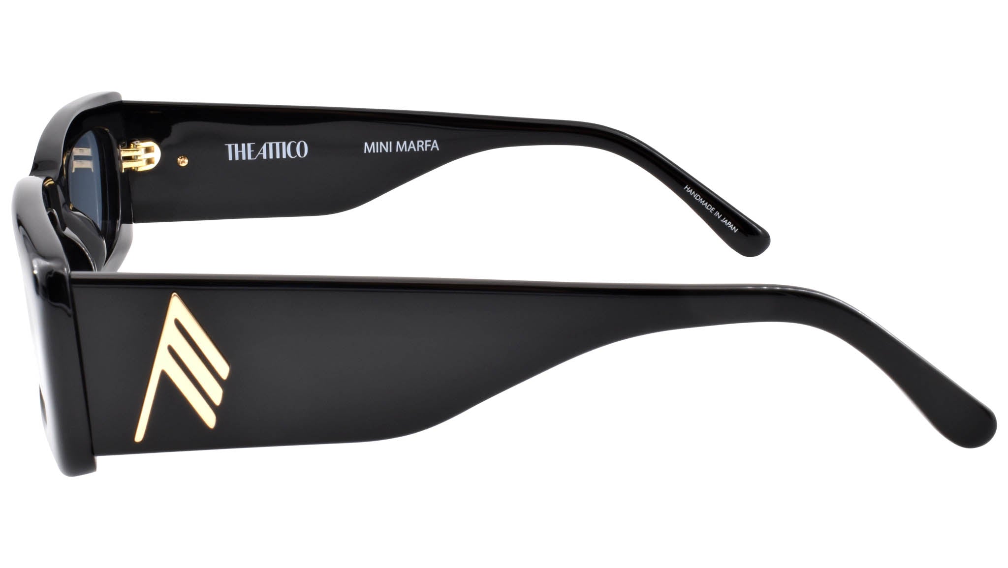 Brand new The Attico X Linda Farrow mini marfa sunglasses The Attico Mini Marfa in Black Sunglasses - eye-oo.com main image 2