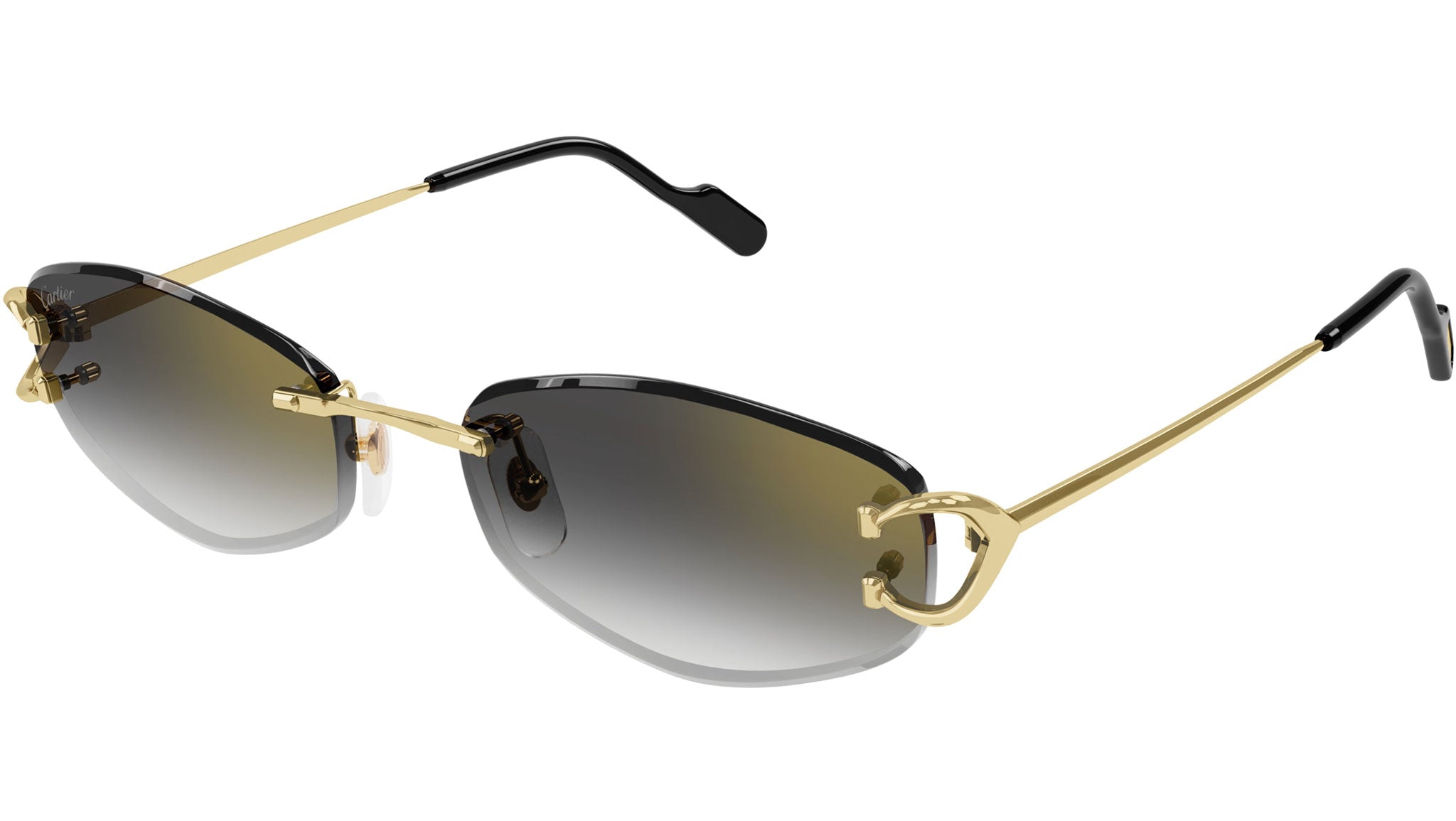 Cartier CT0467S 001 Sunglasses Shiny Gold - eye-oo.com