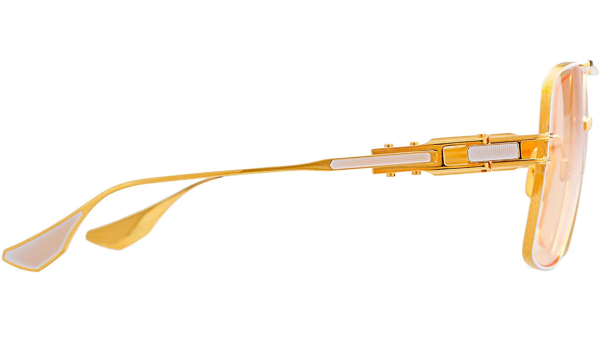Dita Grand-Emperik DTS159-A Sunglasses 04 Matte White Yellow Gold