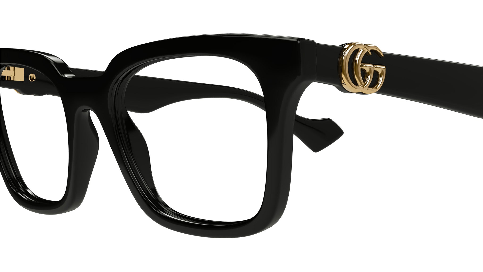 Gucci GG1728O Black Rectangular Glasses - eye-oo.com display picture 2