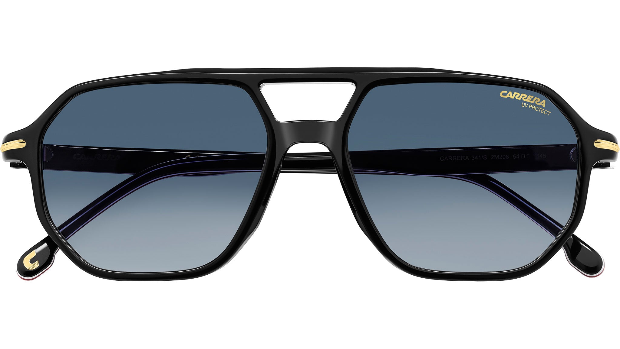 Carrera 341/S 2M2 08 Sunglasses Black Gold