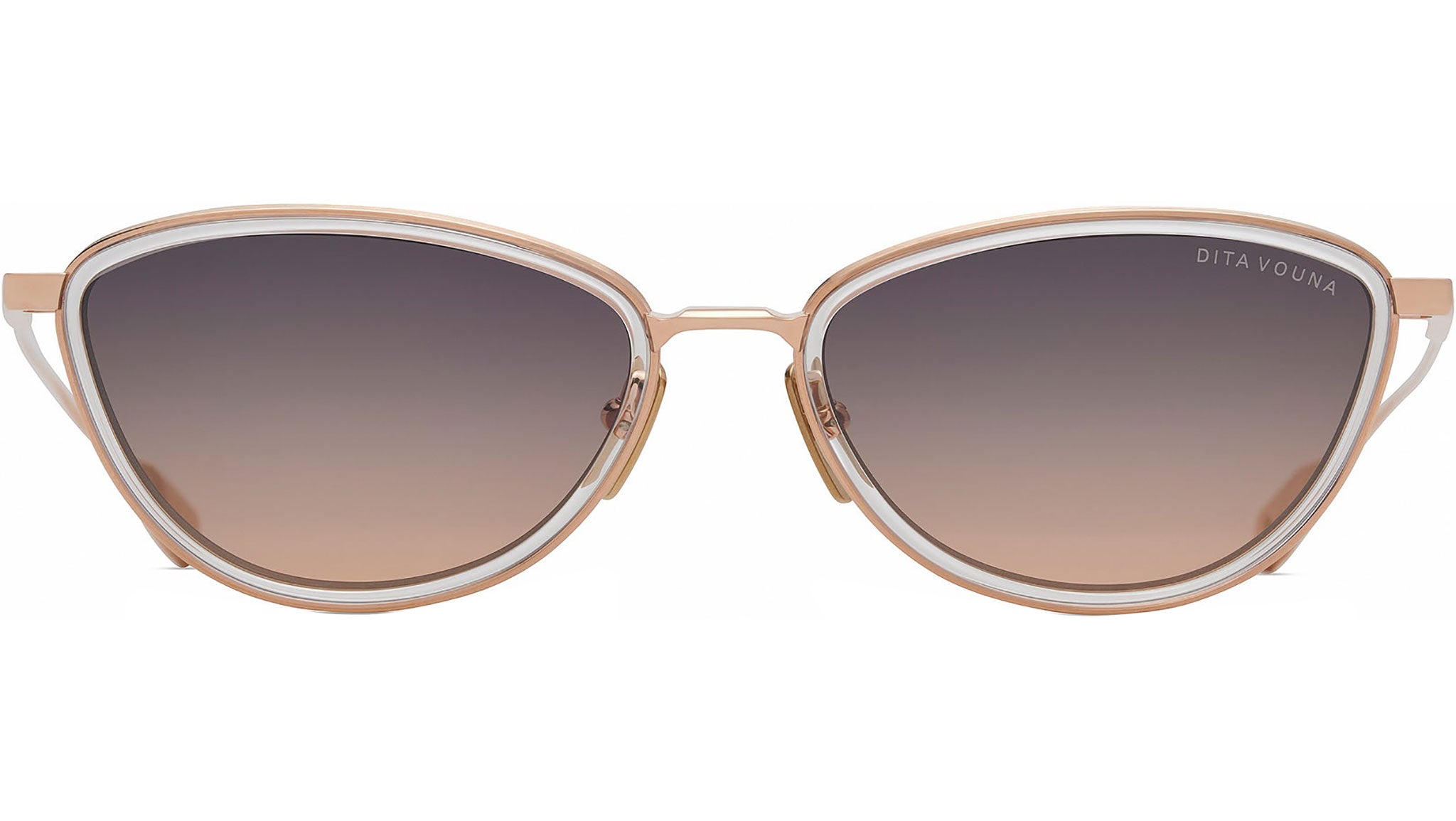 Dita Vouna DTS203 Sunglasses 02 Rose Gold Clear - eye-oo.com display picture 1