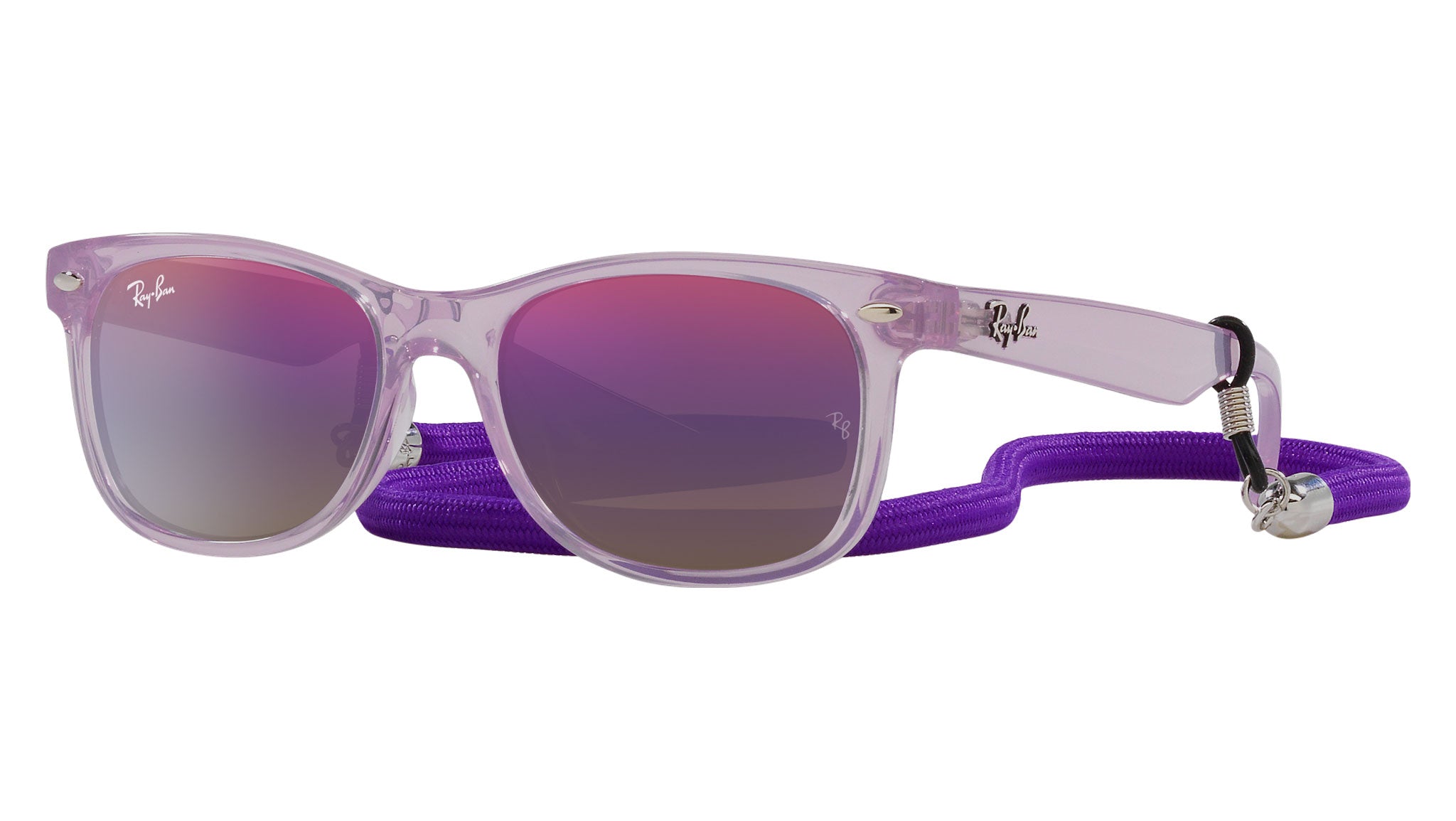 Ray-Ban New Wayfarer Kids Sunglasses RJ9052S 7147B1 Opal Purple