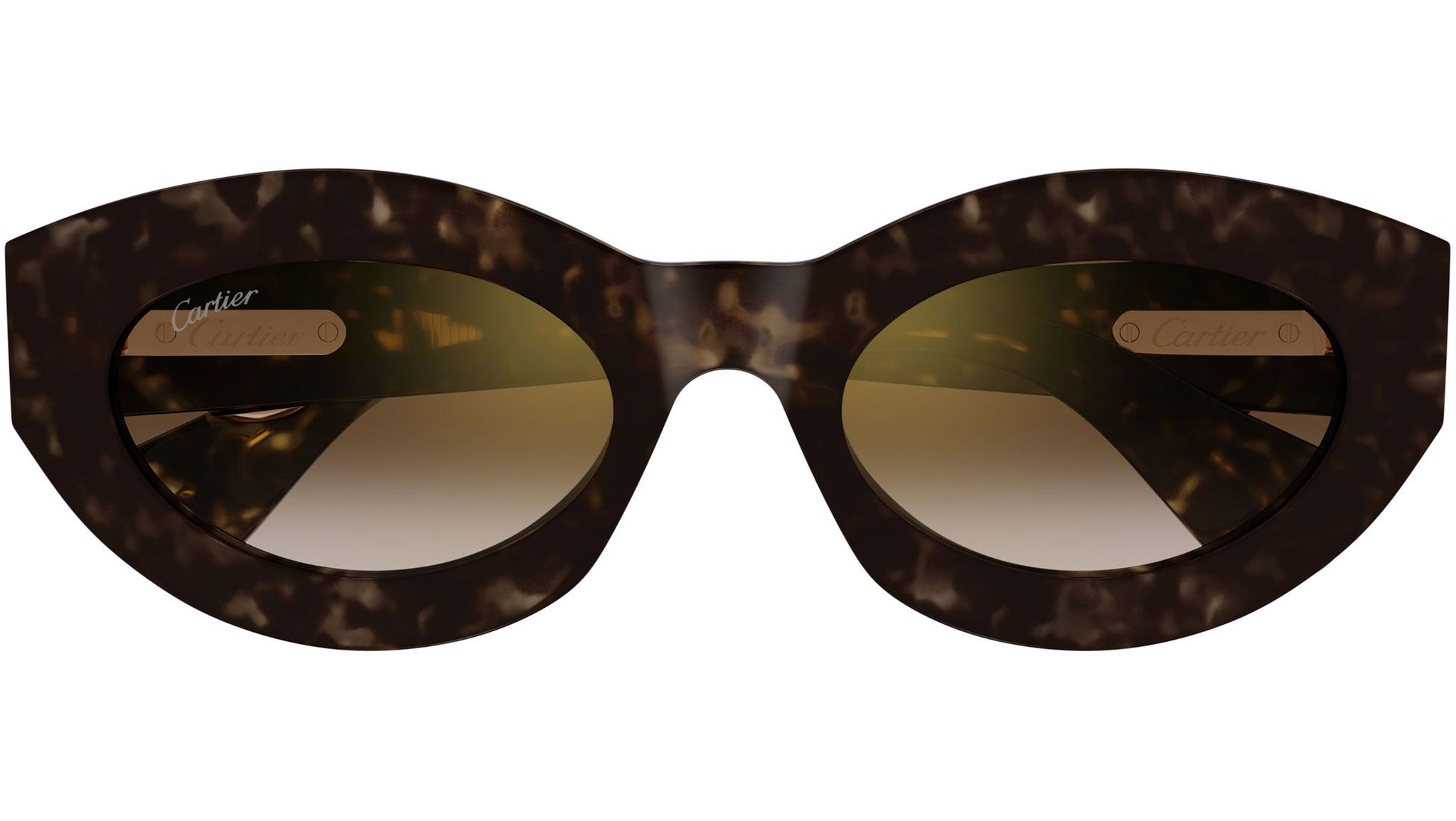 ⛳️⛳️ LIKE NEW Cartier Women\'s Brown Sunglasses -  HAVANA color Cartier Première CT0540S Sunglasses 002 Dark Havana - eye-oo.com main image 2