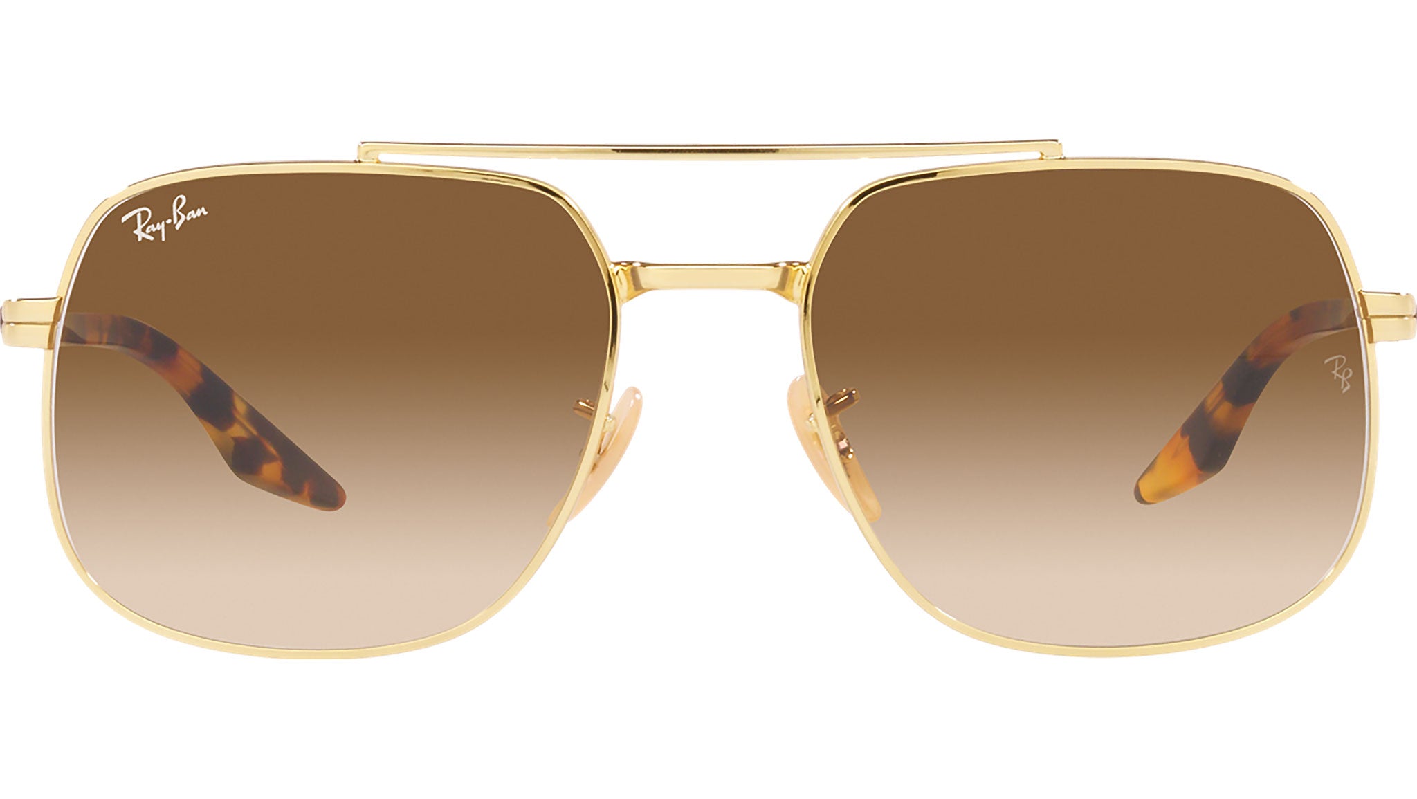 Ray-Ban ゴールド ブラウン サングラス RB3699 001/51 Ray-Ban RB3699 001/51 Gold Sunglasses - eye-oo.com