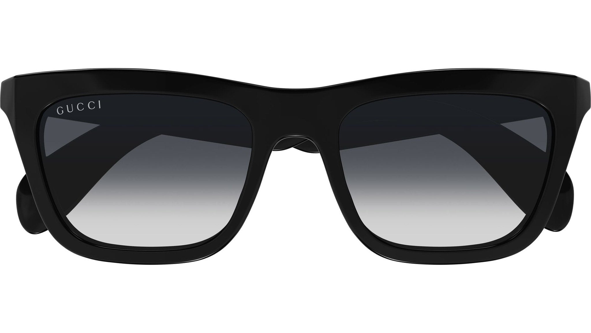 【1/3まで】GUCCI ブラック M Gucci GG1933S 001 Black Rectangular Sunglasses - eye-oo.com