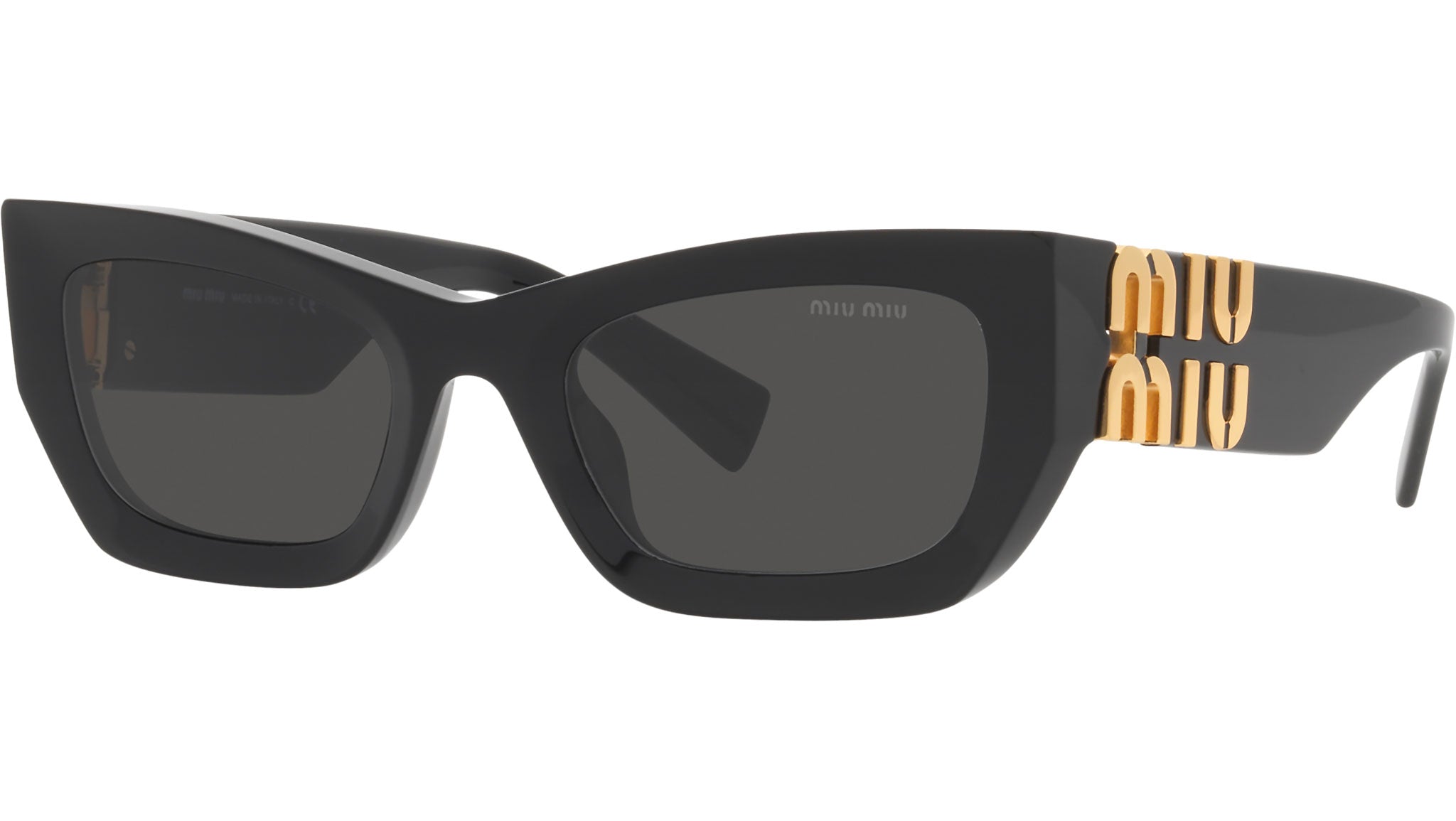 Miu Miu MU 09WS Sunglasses 1AB5S0 Black - eye-oo.com