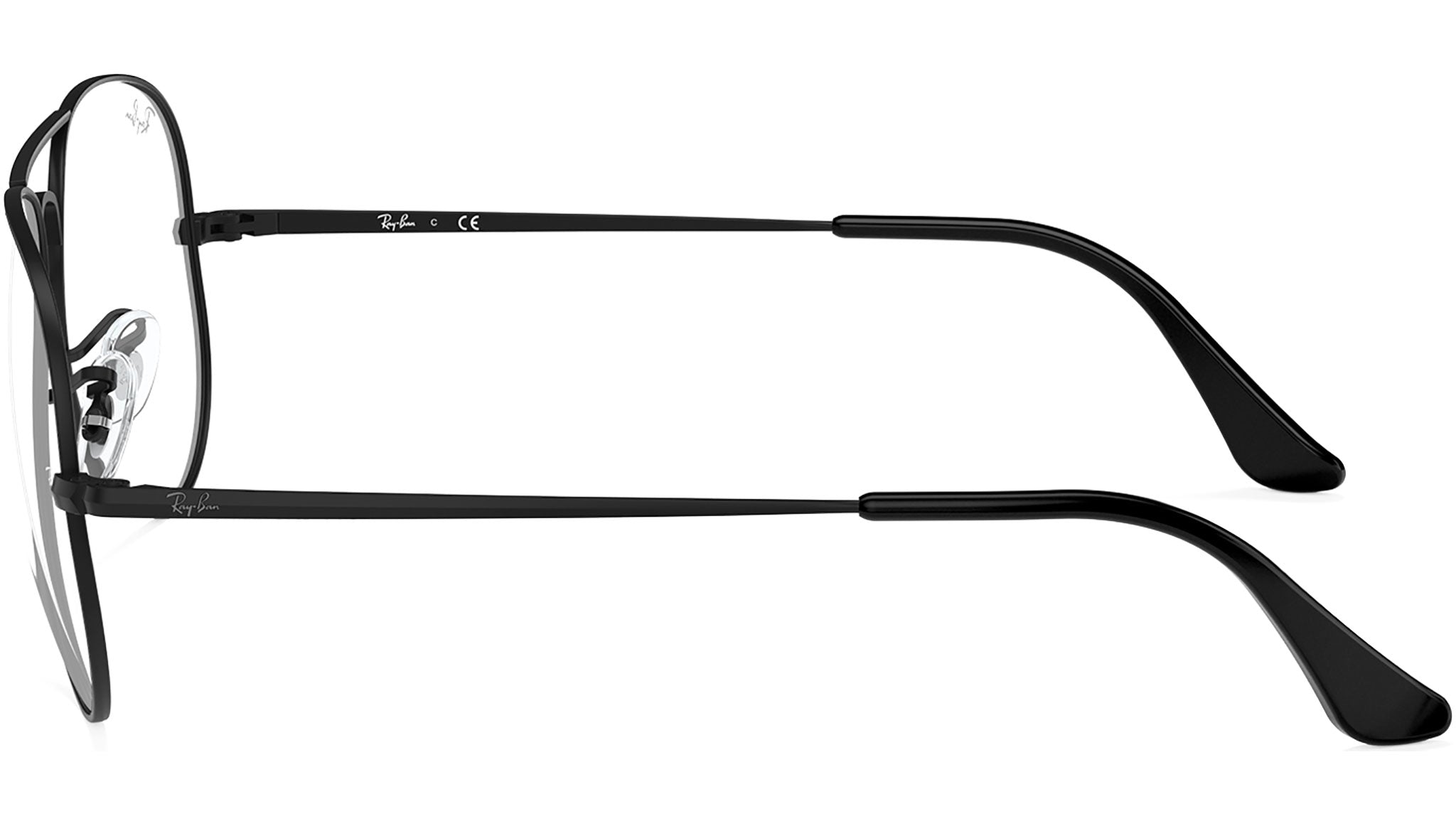 Aviator RB6489 Ray-Ban Glasses 2503 Matte Black - eye-oo.com display picture 2
