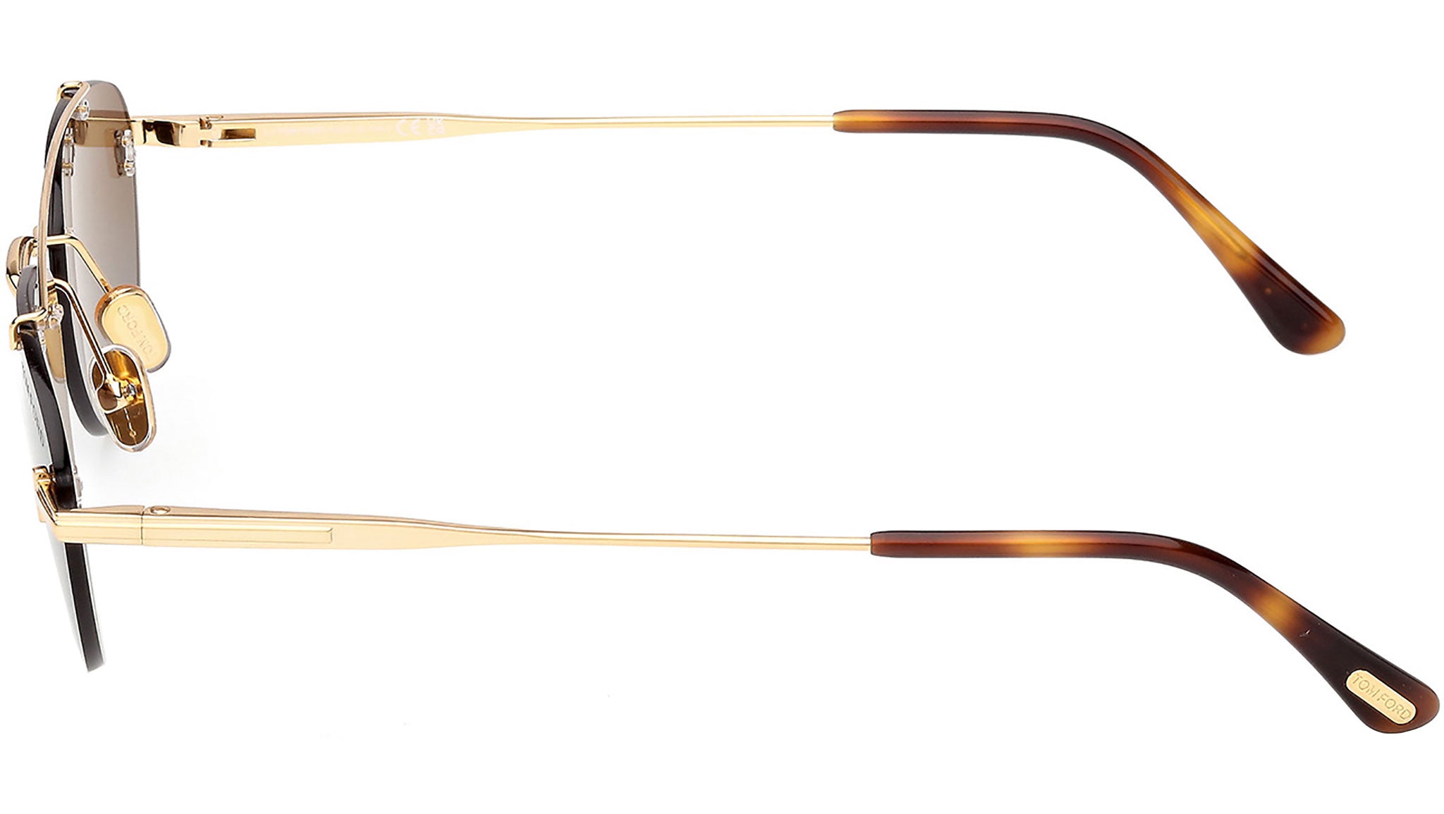 Tom Ford Astor-02 Sunglasses FT1356 30F Shiny Deep Gold - eye-oo.com