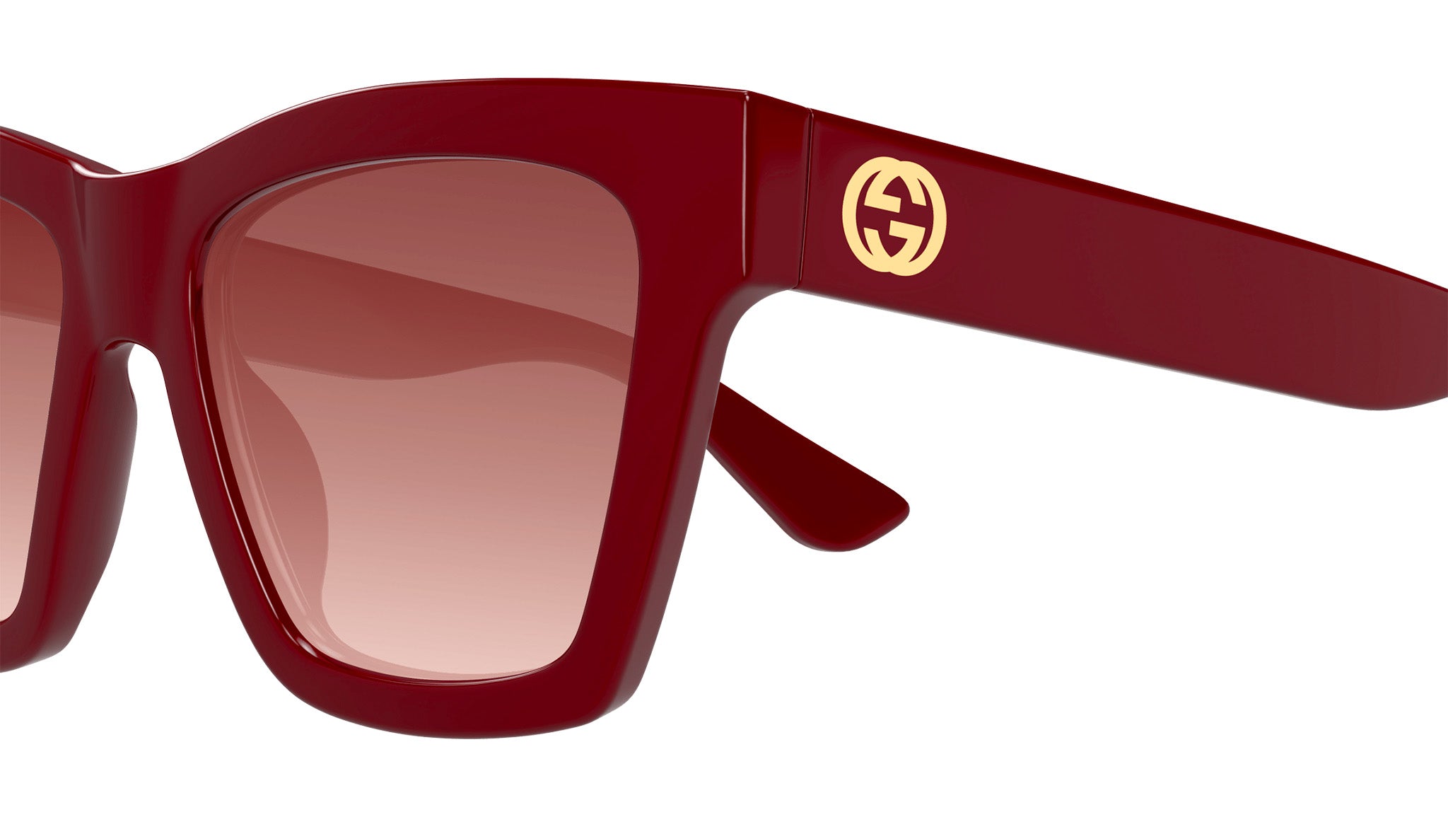 Gucci GG1714S 003 Burgundy Red Cat Eye Sunglasses