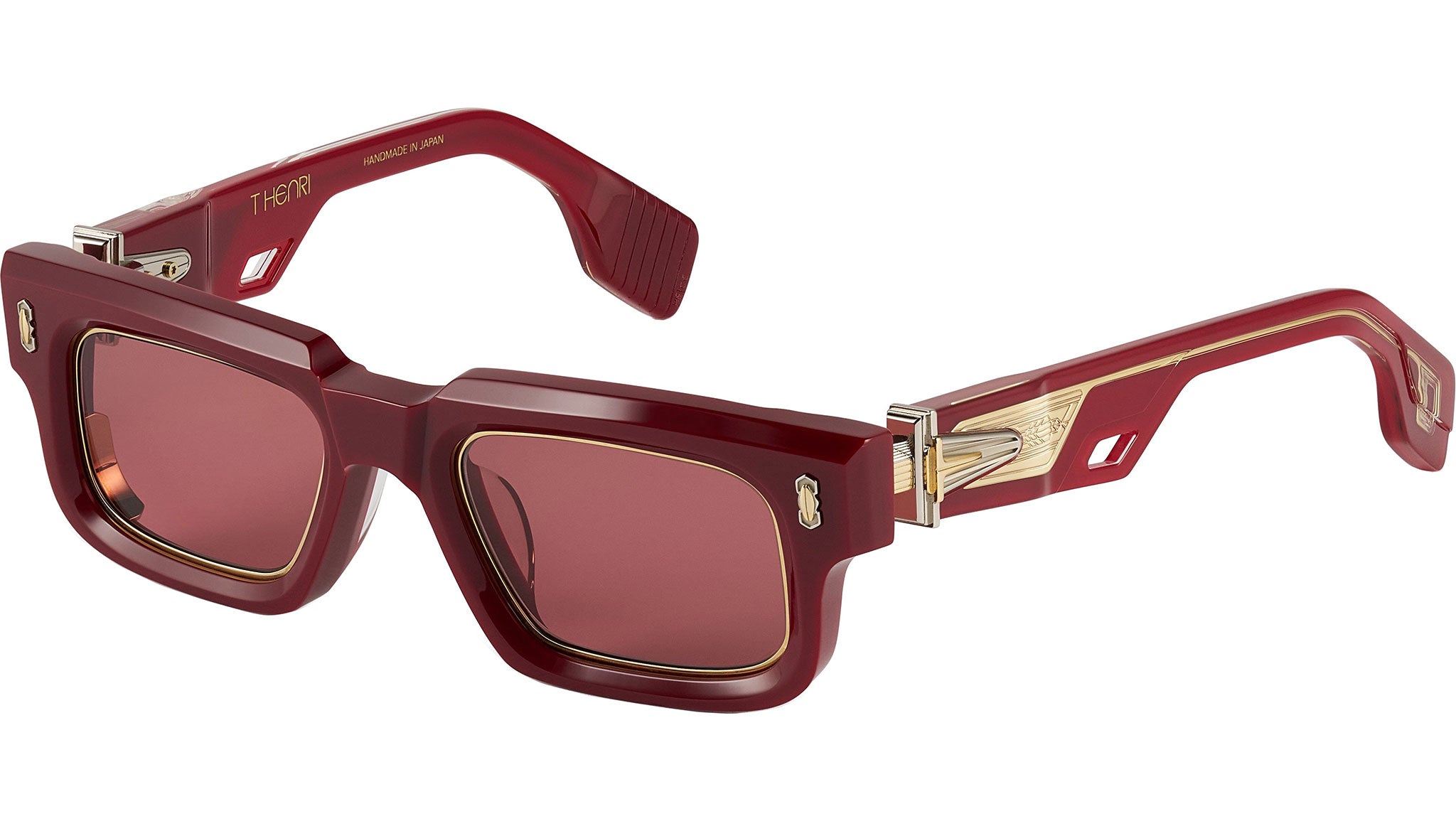 T HENRI Superleggera Sunglasses Grenat Red - eye-oo.com