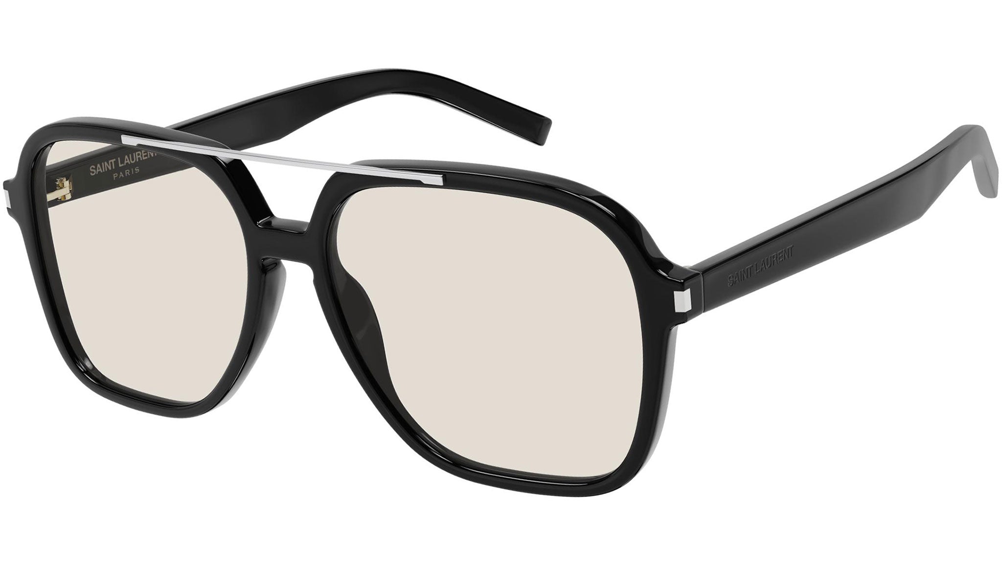 Saint Laurent SL 545 001 Black Yellow Sunglasses