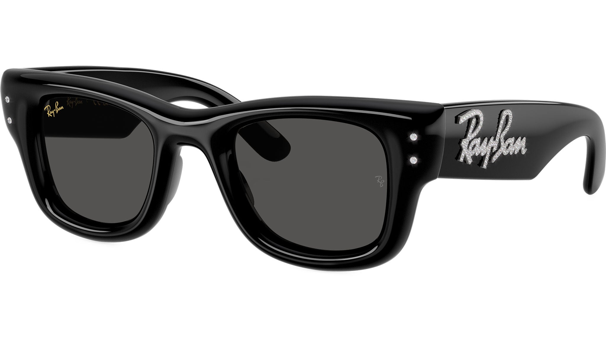 Wayfarer Puffer RB4940B Ray-Ban Sunglasses 686487 Black & Strass