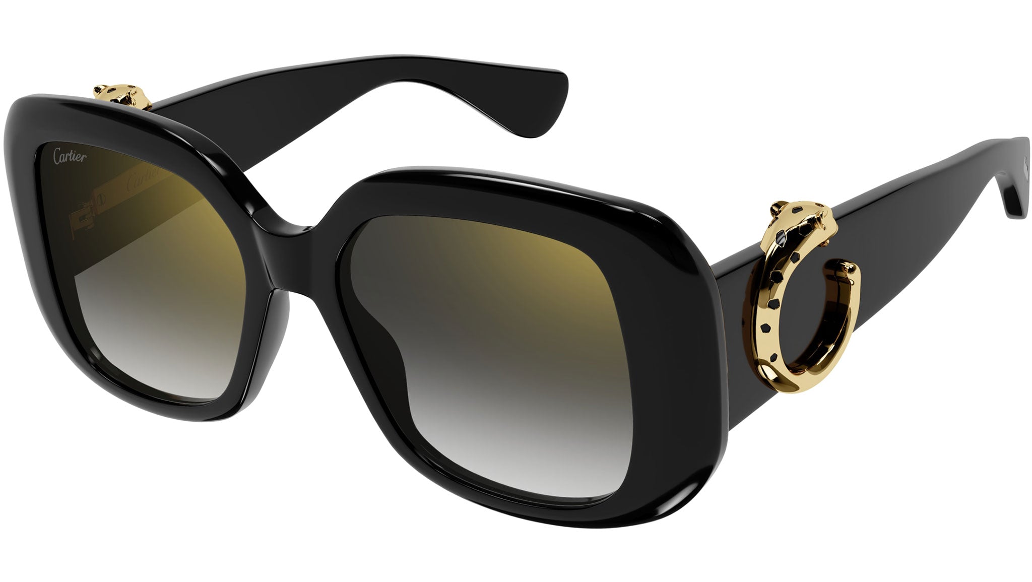 Panthère de Cartier Sunglasses CT0471S 001 Shiny Black - eye 