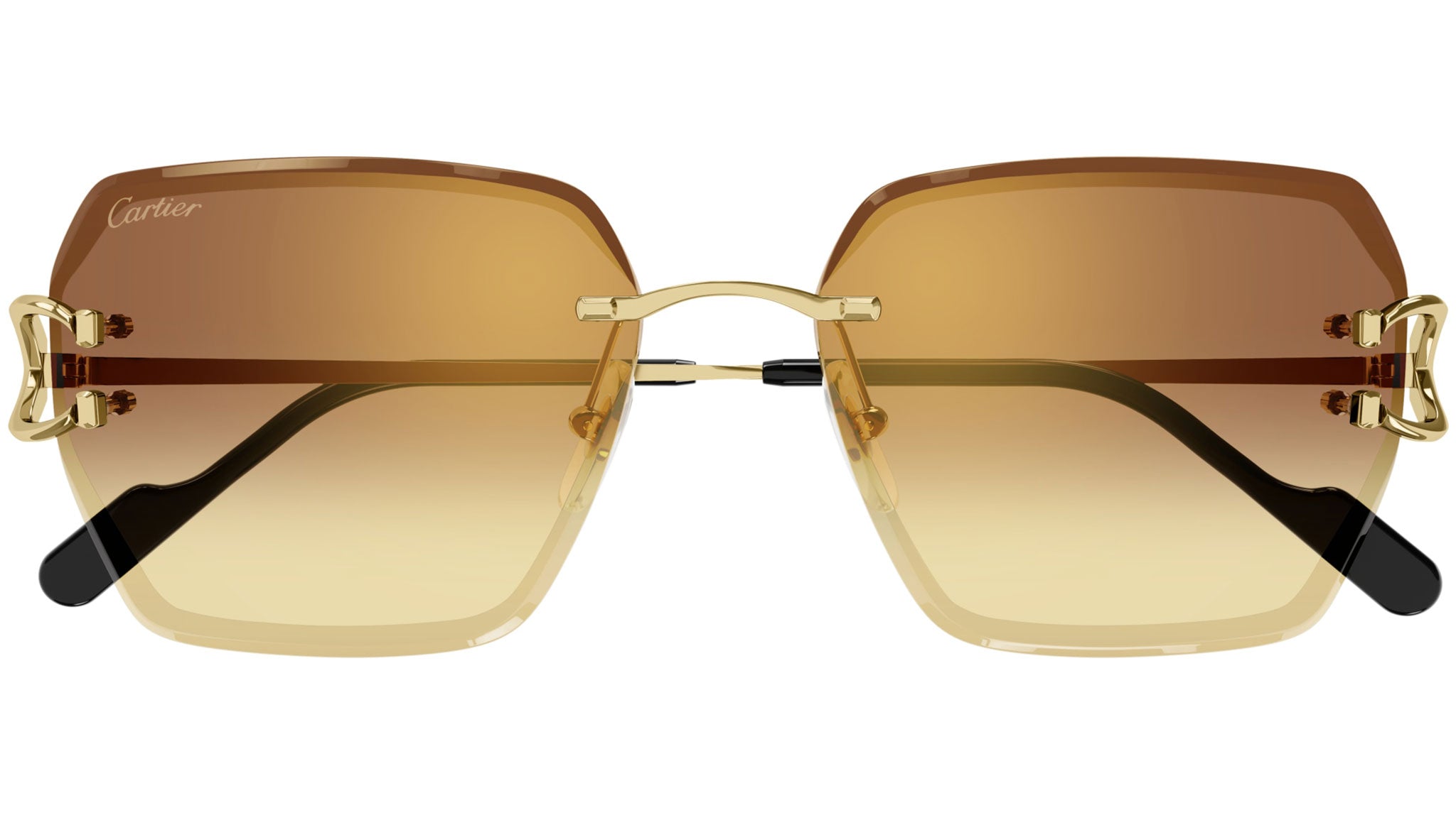 Cartier CT0466S 004 Sunglasses Shiny Gold - eye-oo.com