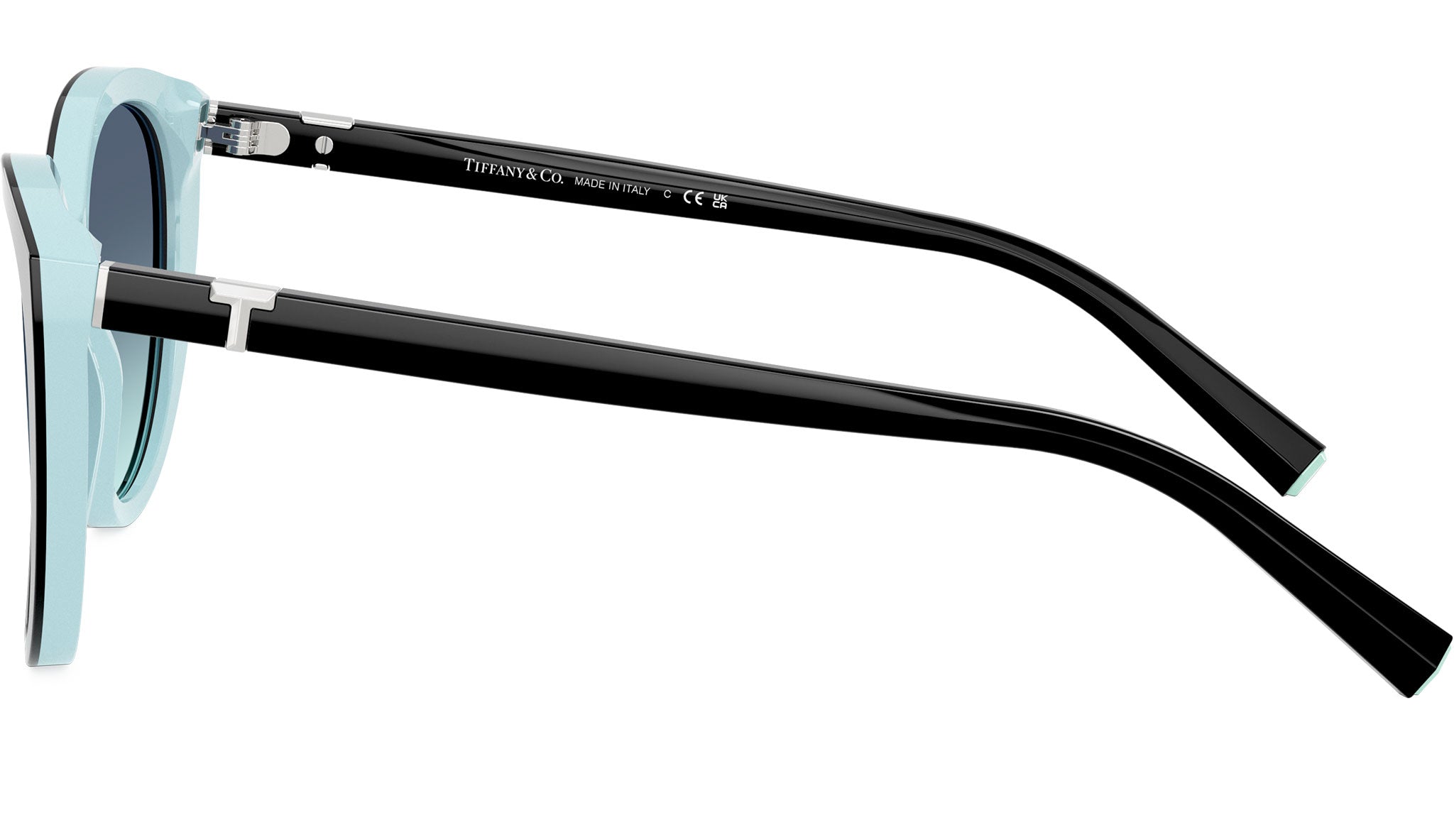 TF4251 Tiffany Sunglasses 80559S Black On Tiffany Blue - eye-oo.com