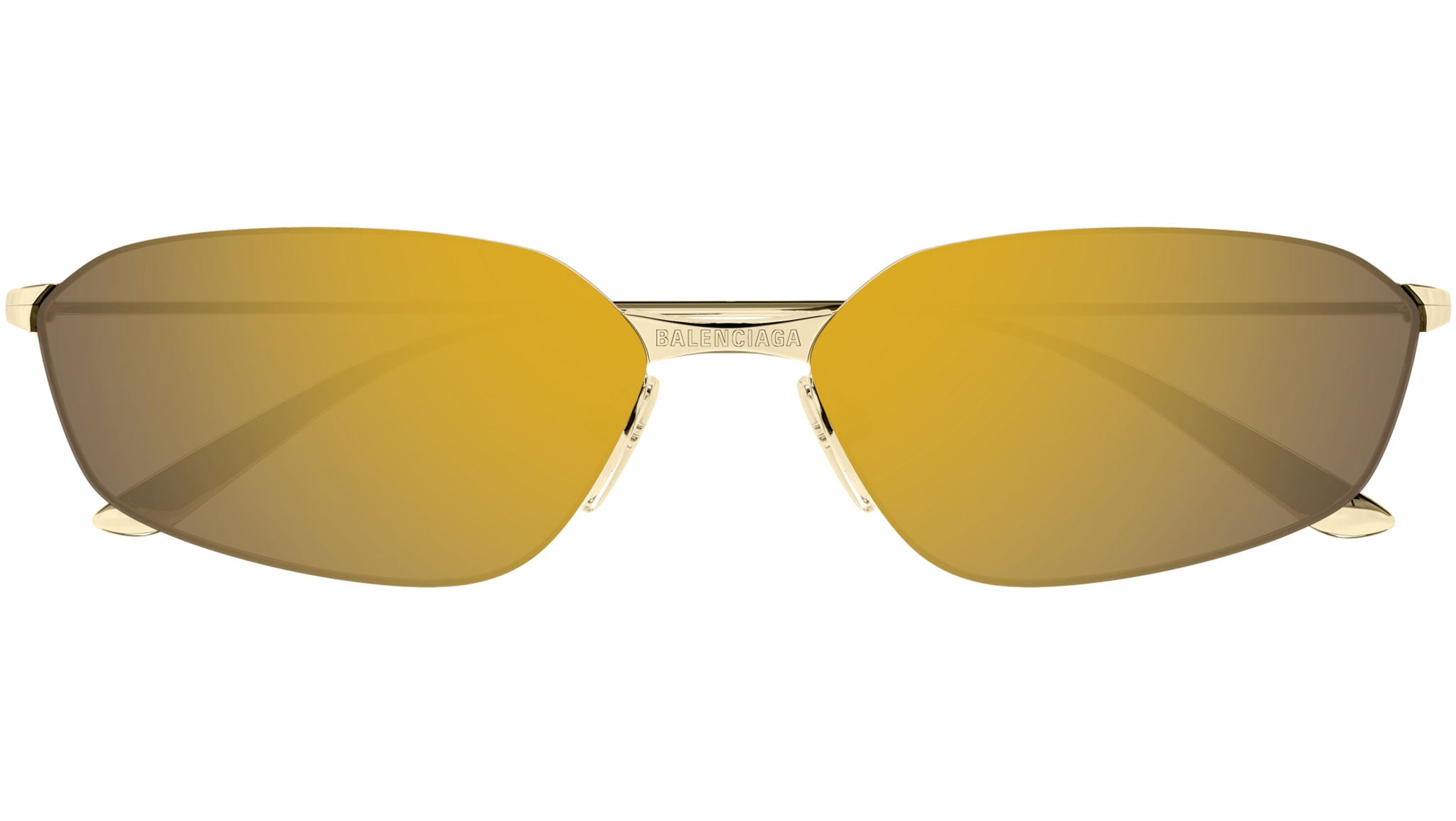 BB0412S Balenciaga Geometric Sunglasses 004 Gold - eye-oo.com