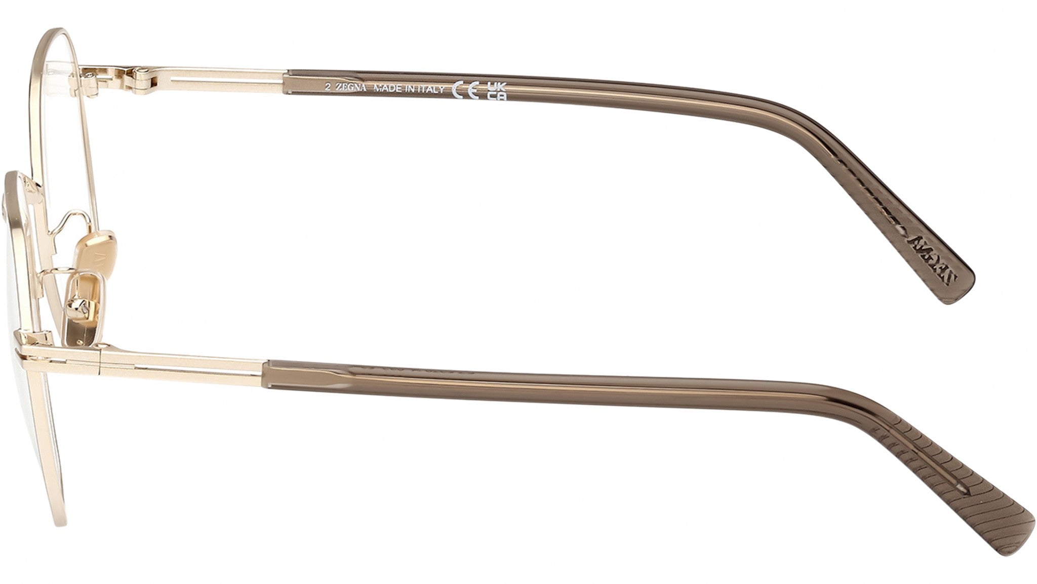 Zegna EZ5270-H 032 Glasses Shiny Pale Gold - eye-oo.com