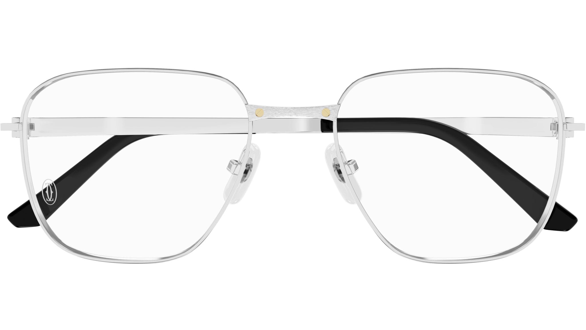 Cartier CT0553O 006 Eyeglasses Shiny Platinum - eye-oo.com