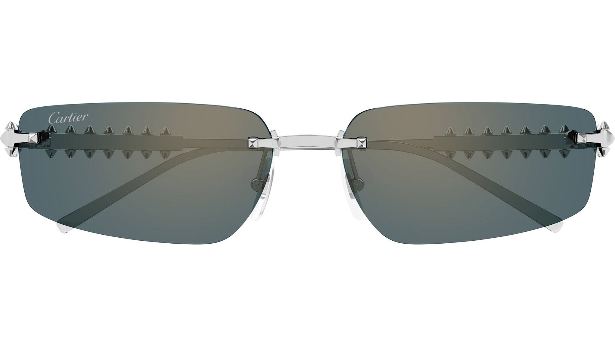 Cartier CT0544S Sunglasses 004 Shiny Silver - eye-oo.com